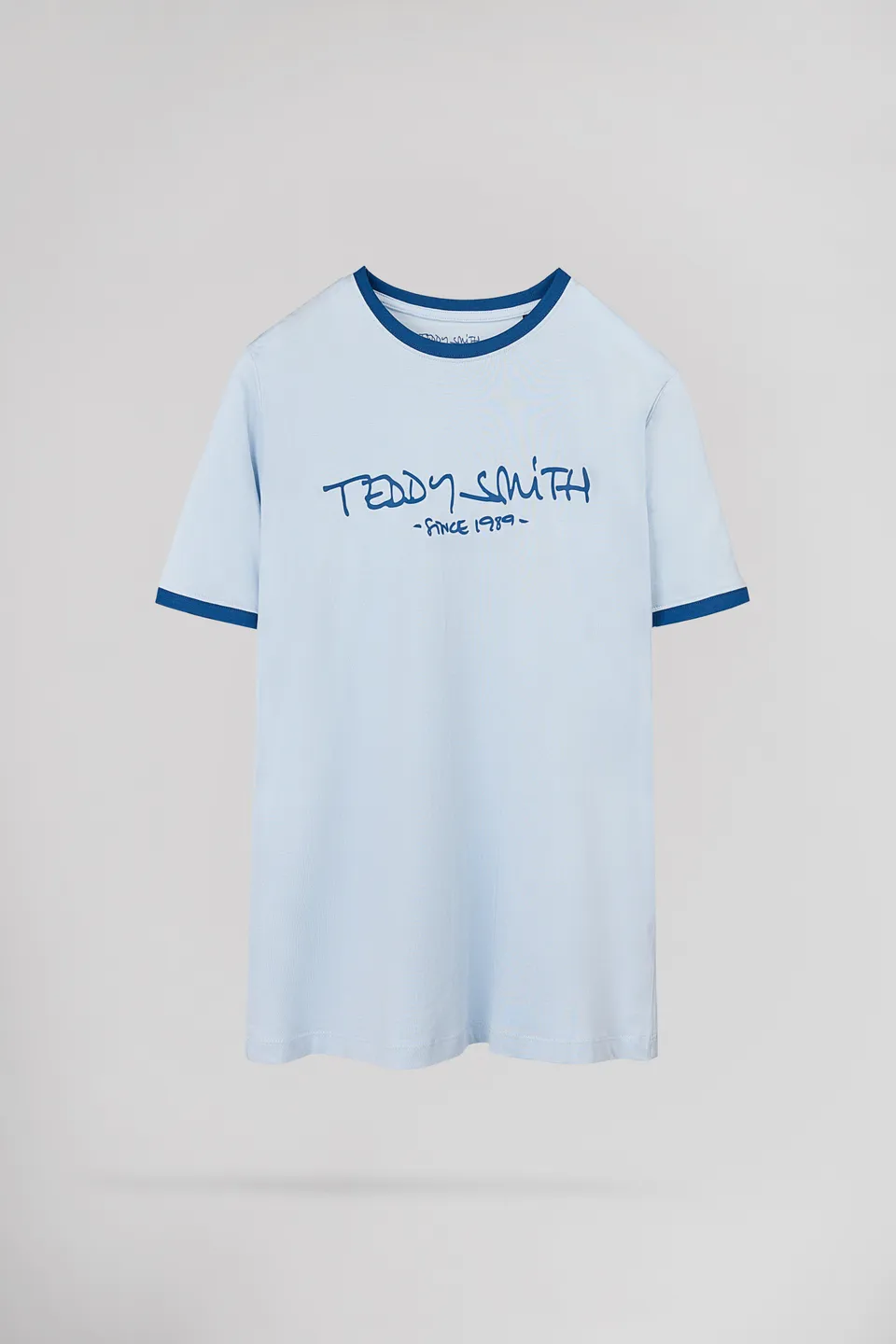 Teddy Smith Ticlass MC t-shirt pastel blue homme col rond