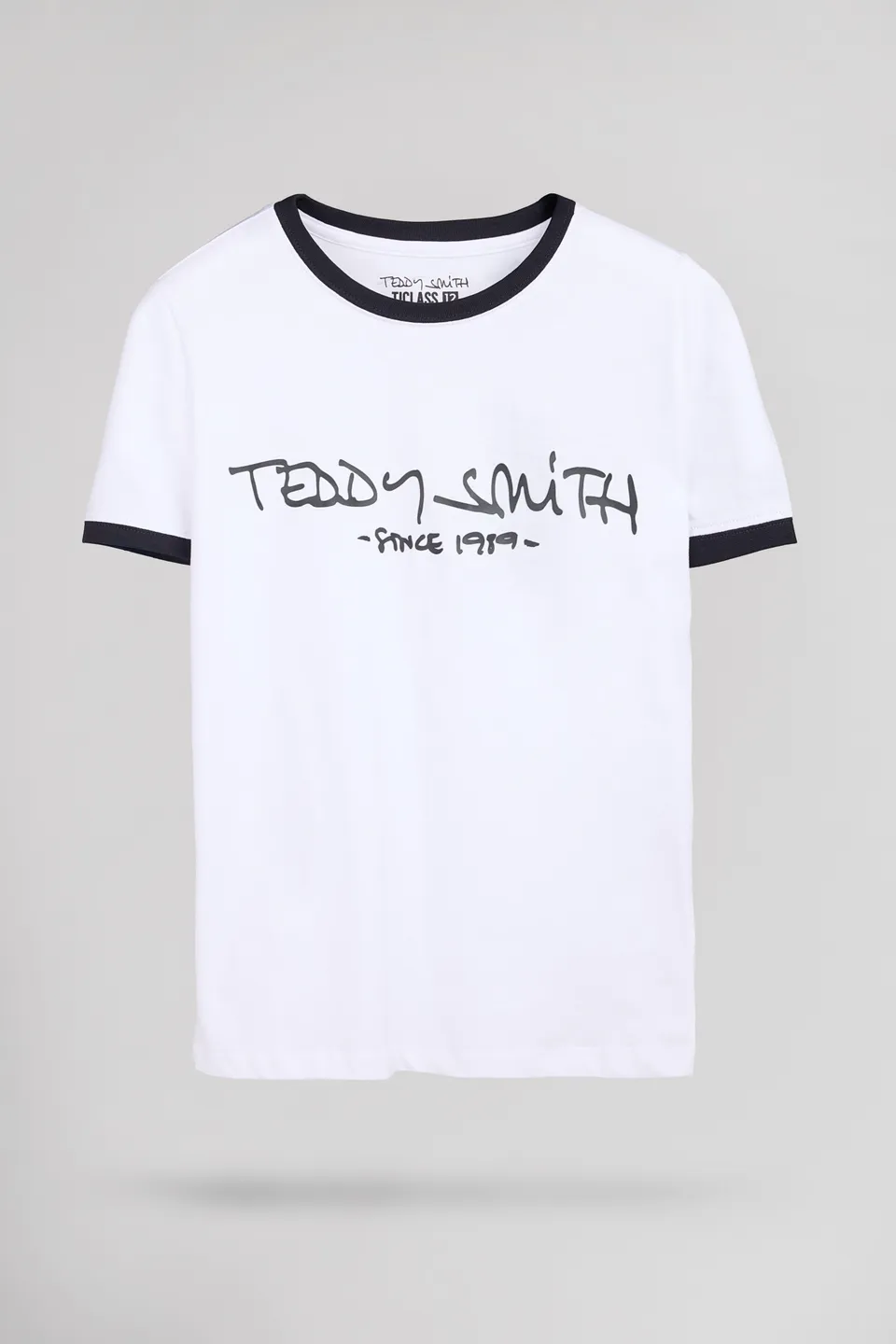Teddy Smith Ticlass MC Jr Blanc t-shirt garçon coton