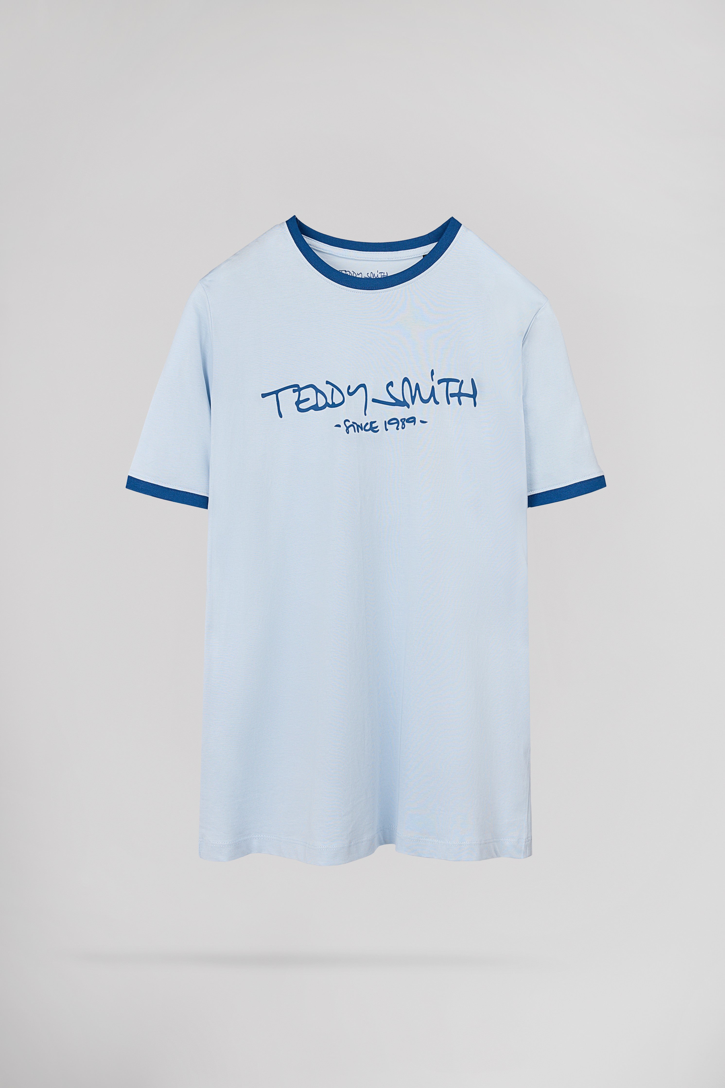 Teddy Smith Ticlass MC t-shirt pastel blue homme col rond