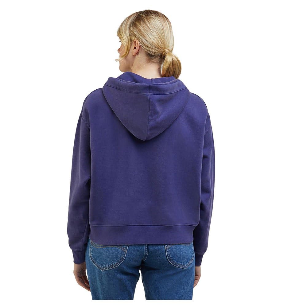 Lee Relaxed sweat capuche femme myrtille molleton