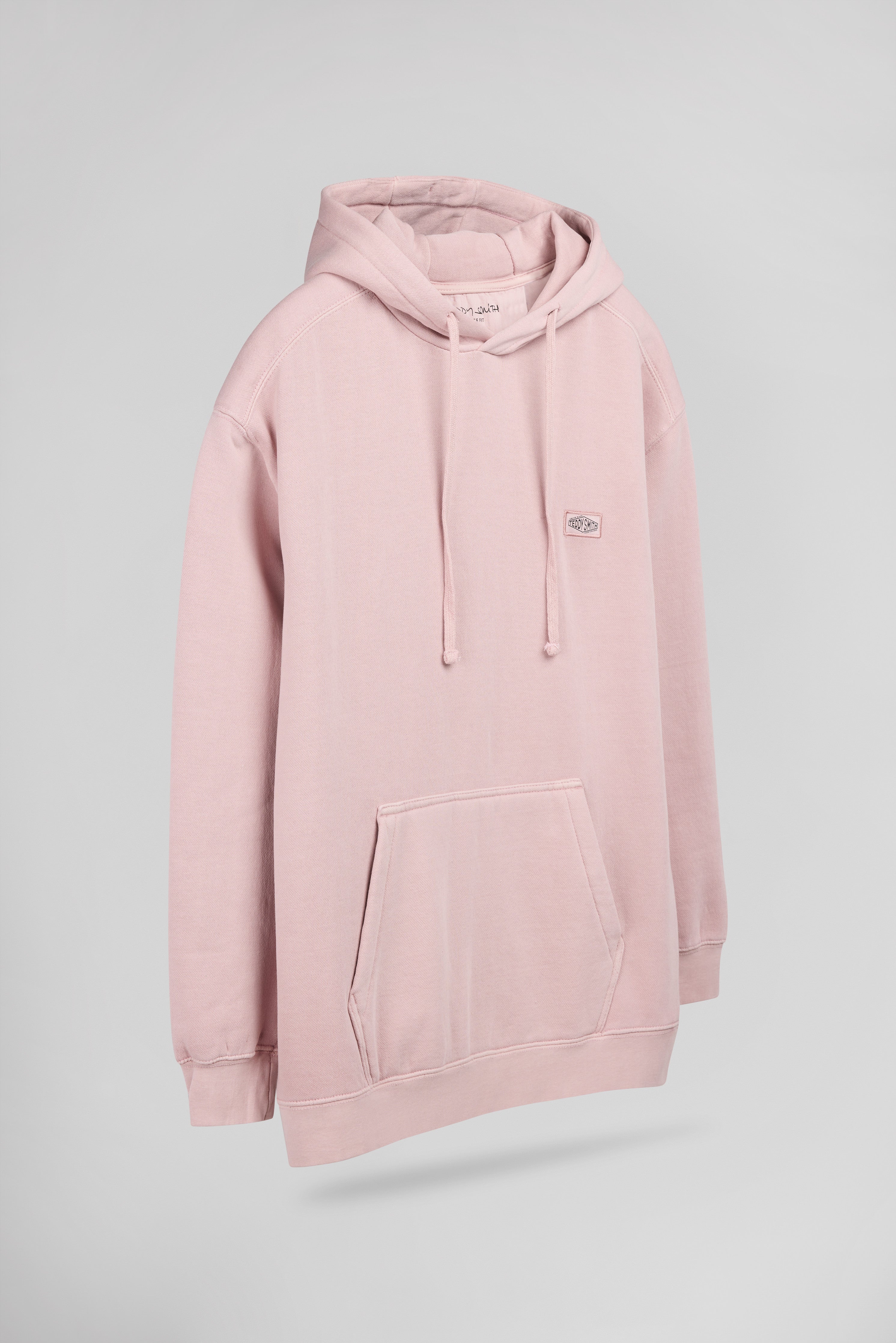 Teddy Smith S-Nateo Hoody sweat à capuche rose pastel ample