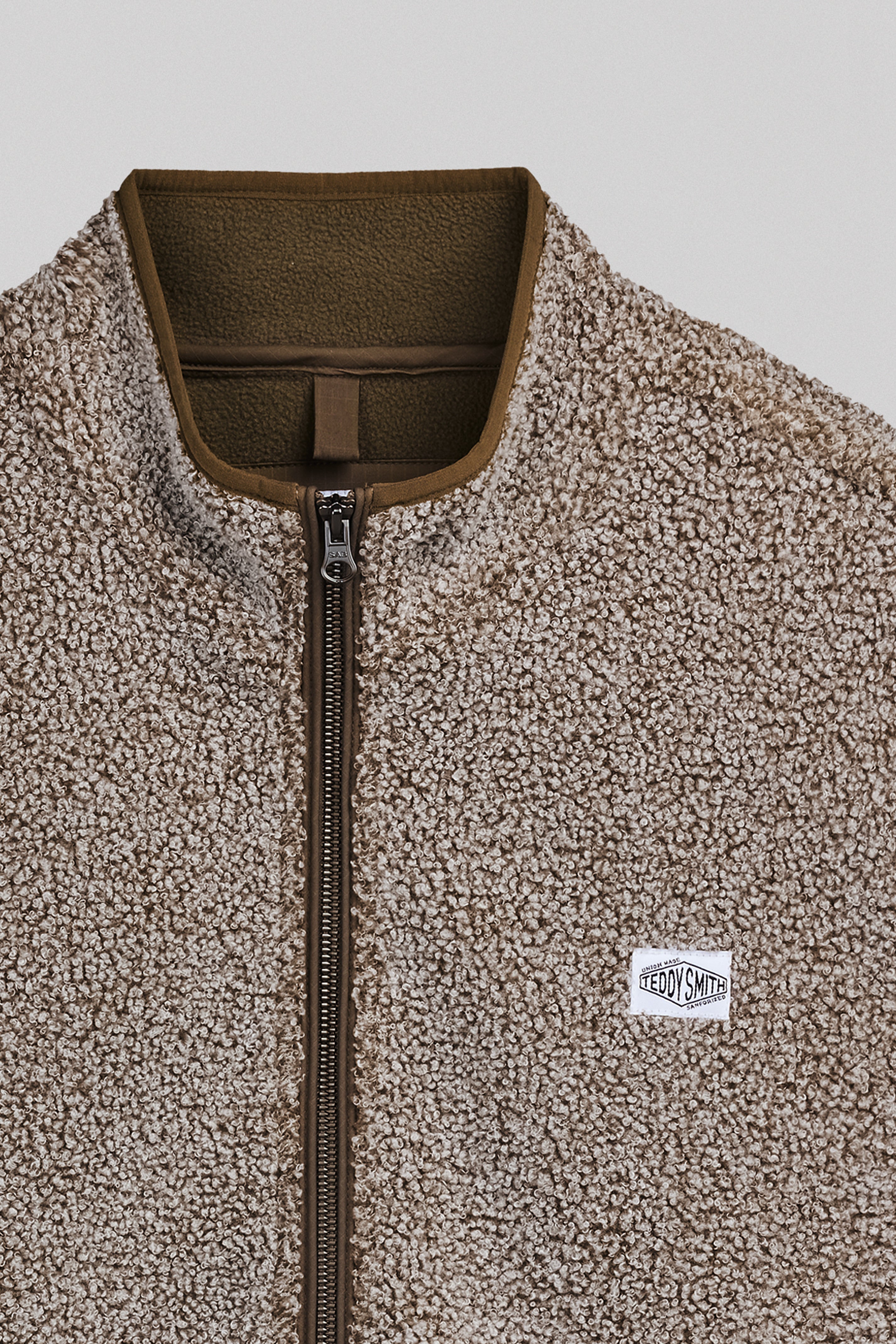 Teddy Smith B-Rody gilet sans manches cream sherpa homme