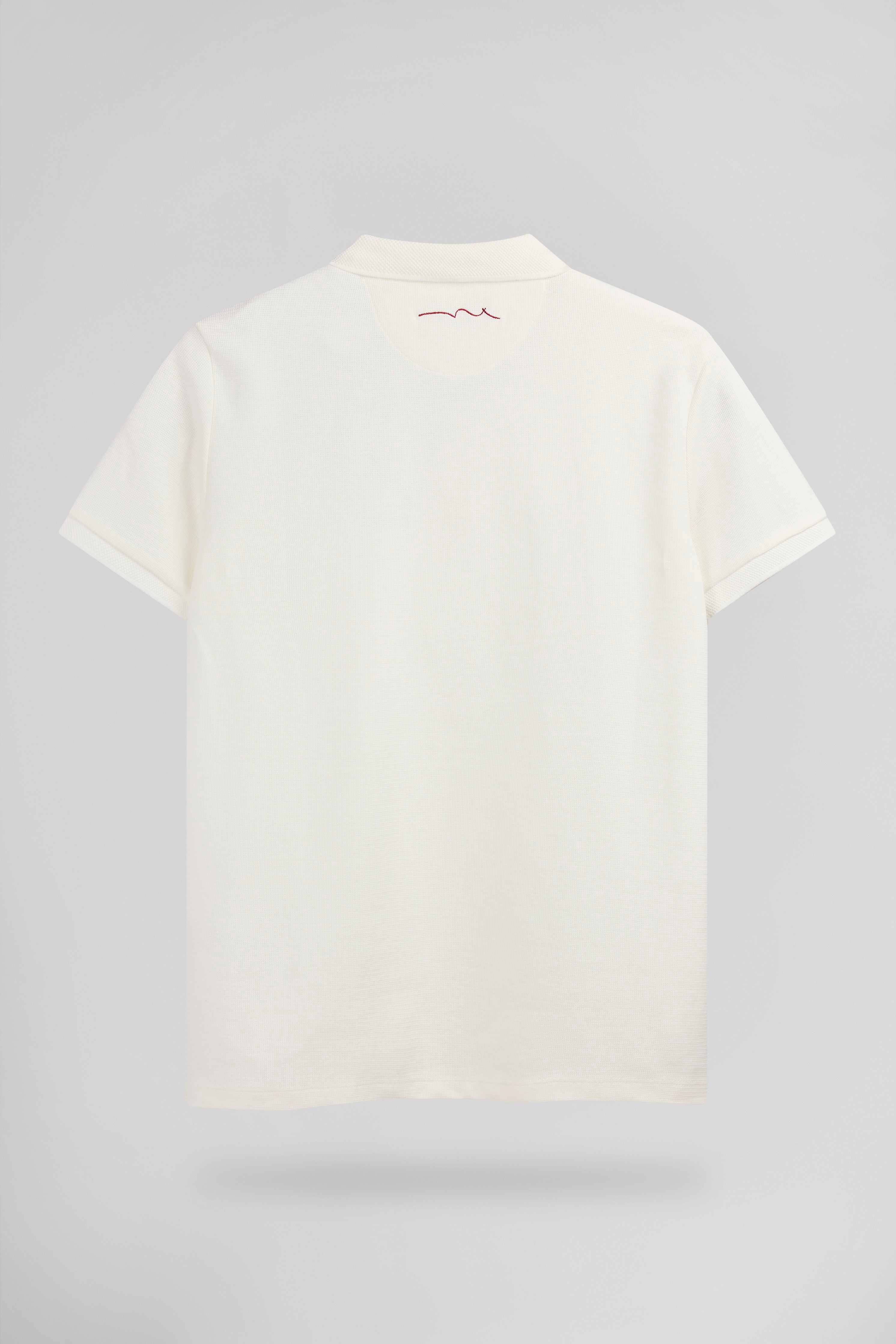 Teddy Smith P-Joel MC polo blanc cassé jersey coton