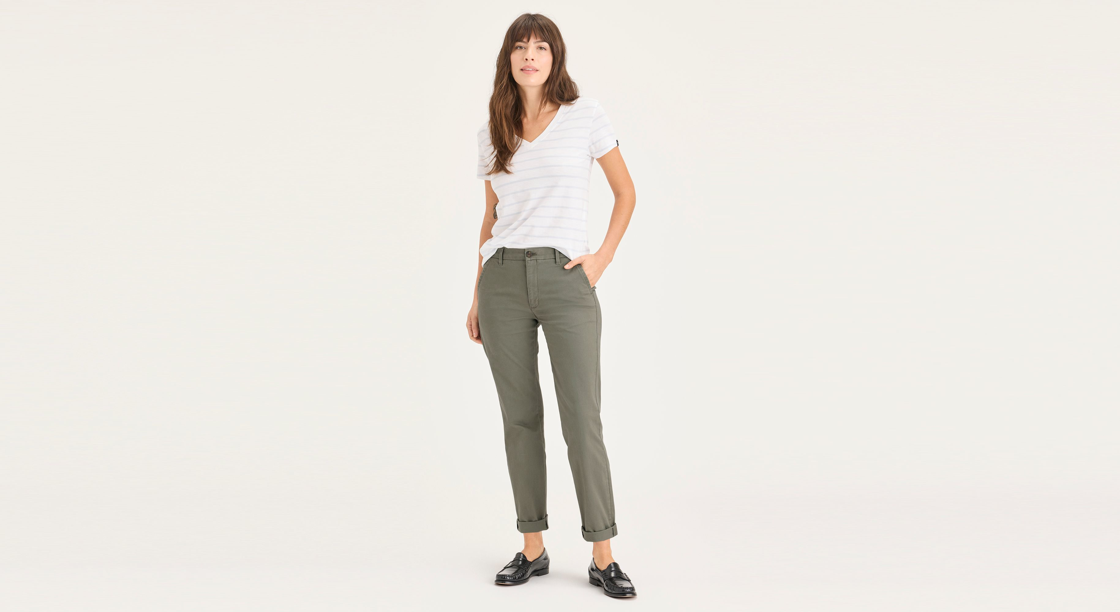 Dockers Weekend Chino Slim Fit pantalon vert long