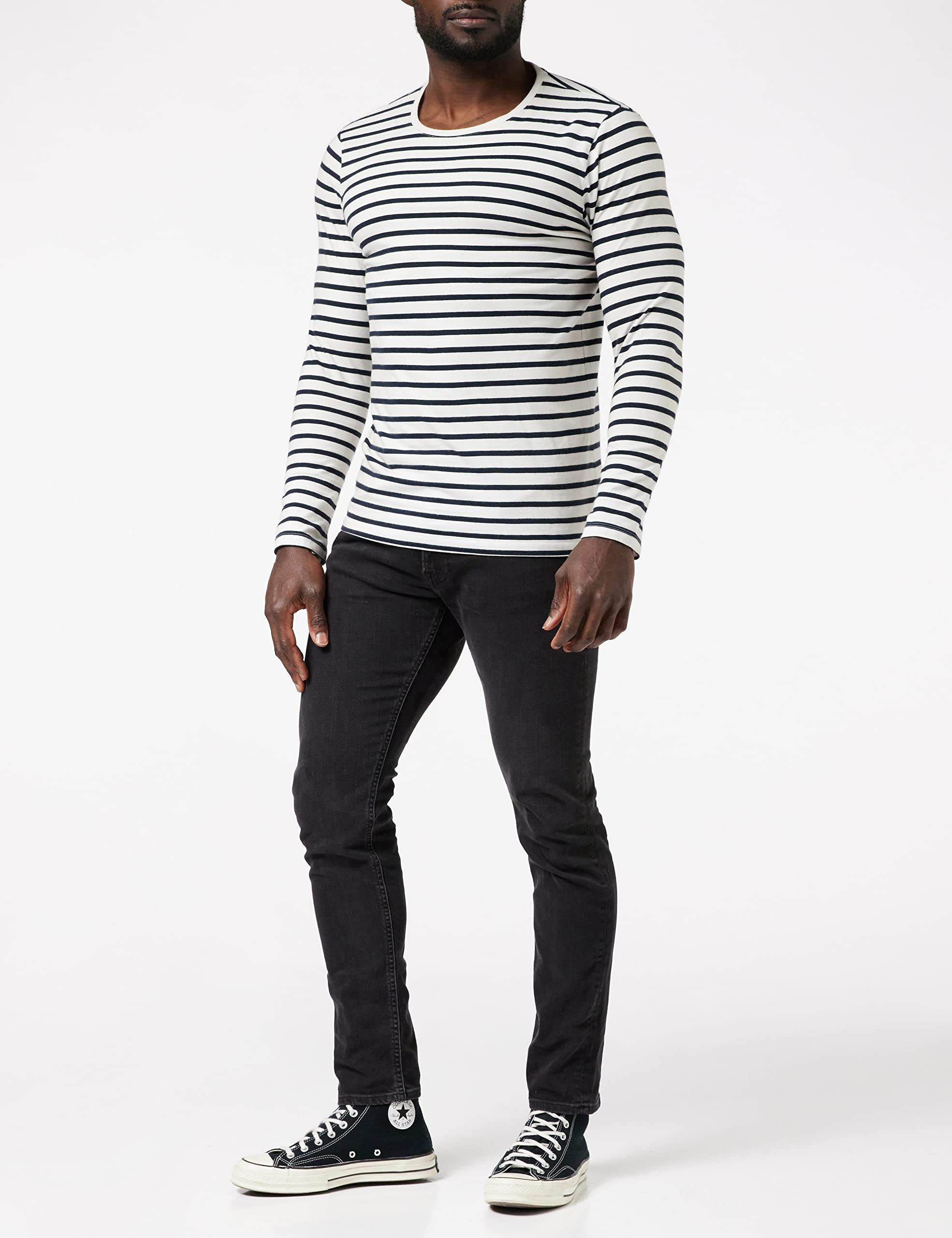 Lee Luke jean slim homme noir tapered coton