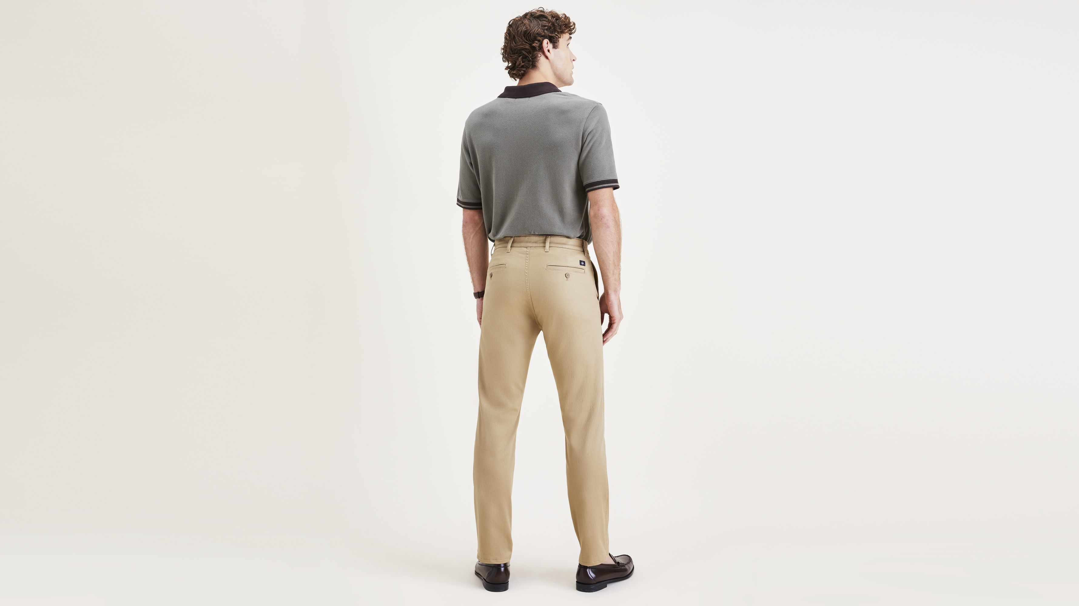 Dockers Original Slim Fit pantalon chino beige coton stretch