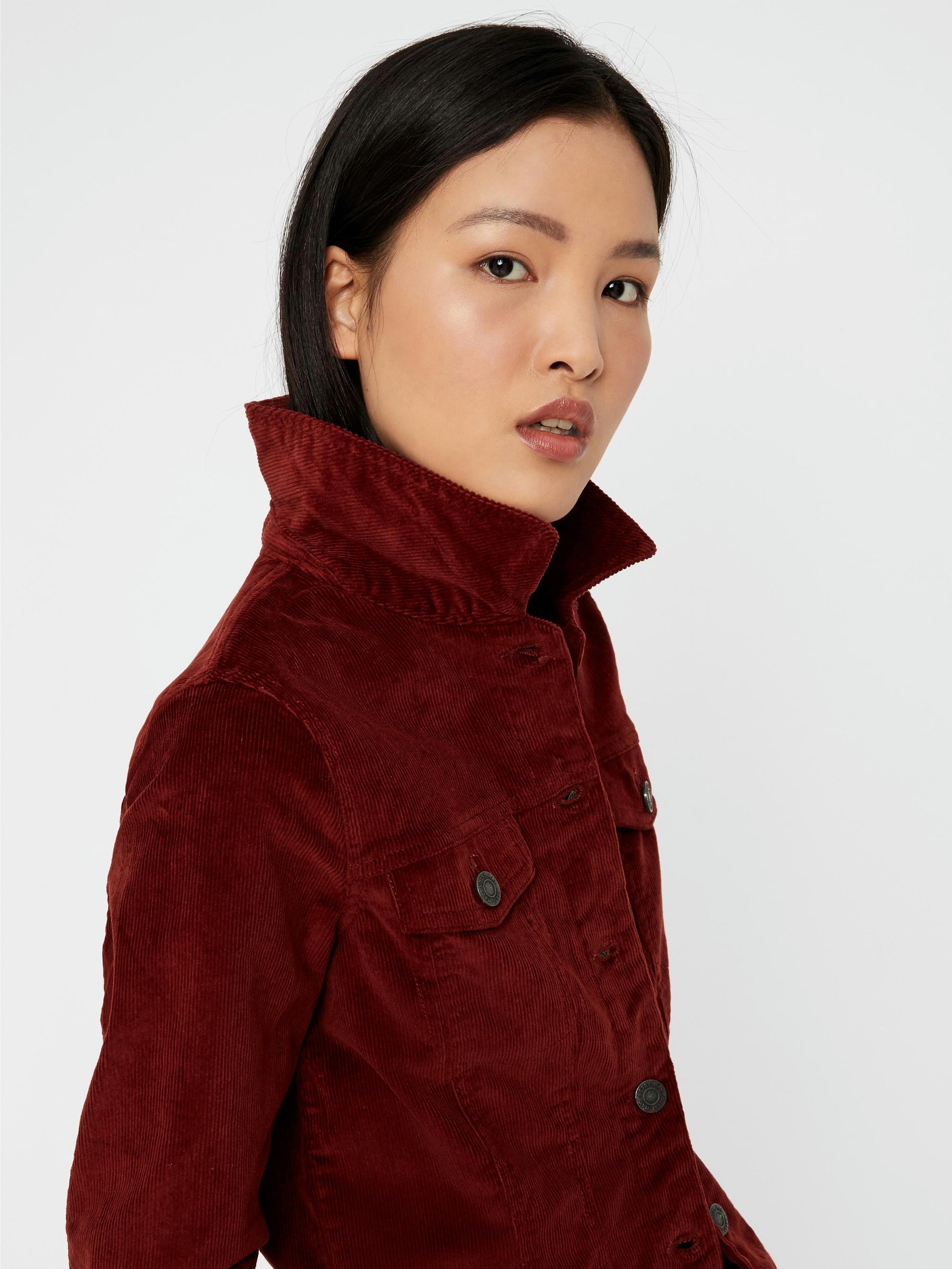 Noisy May veste velours côtelé slim coton stretch poches