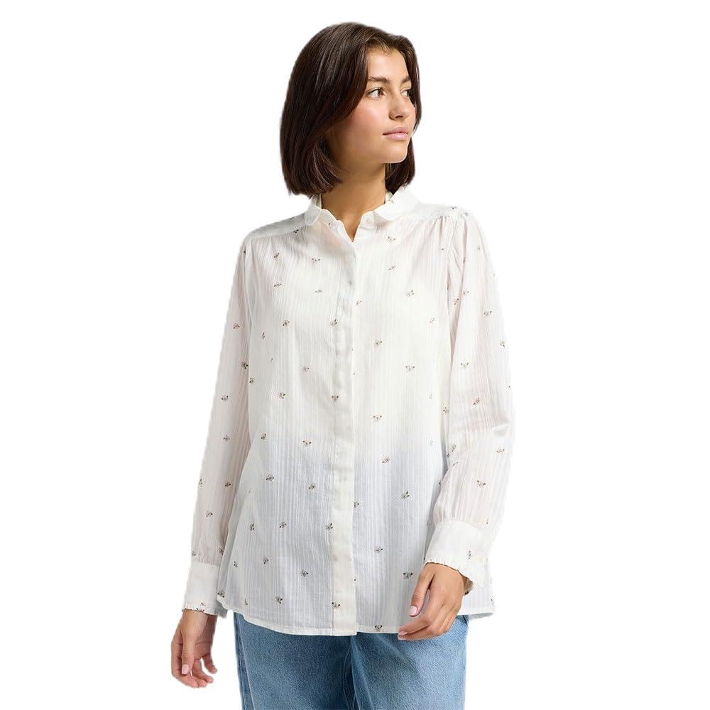 Lee Shirred Blouse chemisier femme L Grove Floral coton bio
