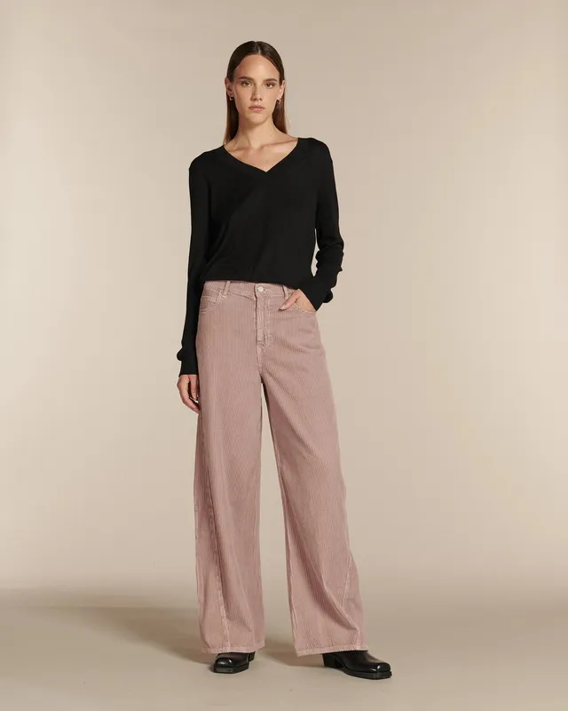 Labdip Orson pantalon barrel wisteria velours