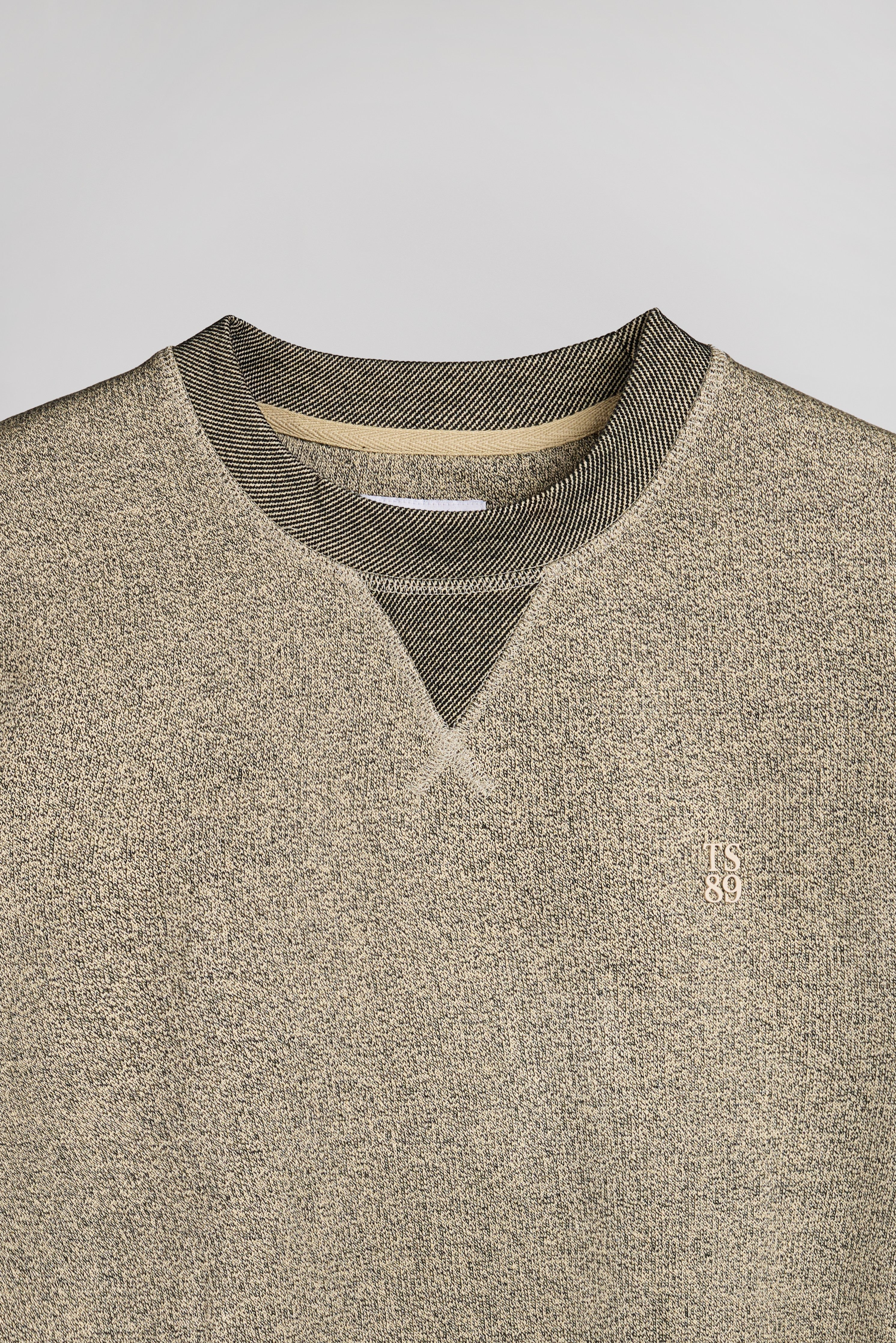 Teddy Smith S-Yanis RC sweat homme beige chiné loose