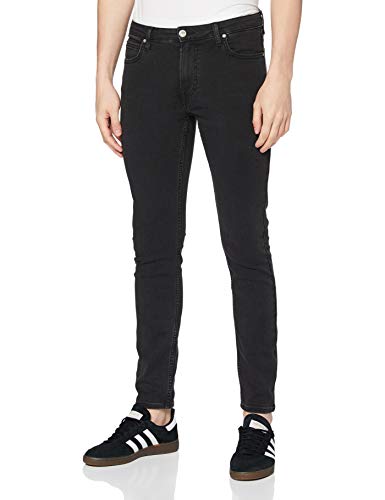 Lee Malone Jean skinny homme noir délavé denim