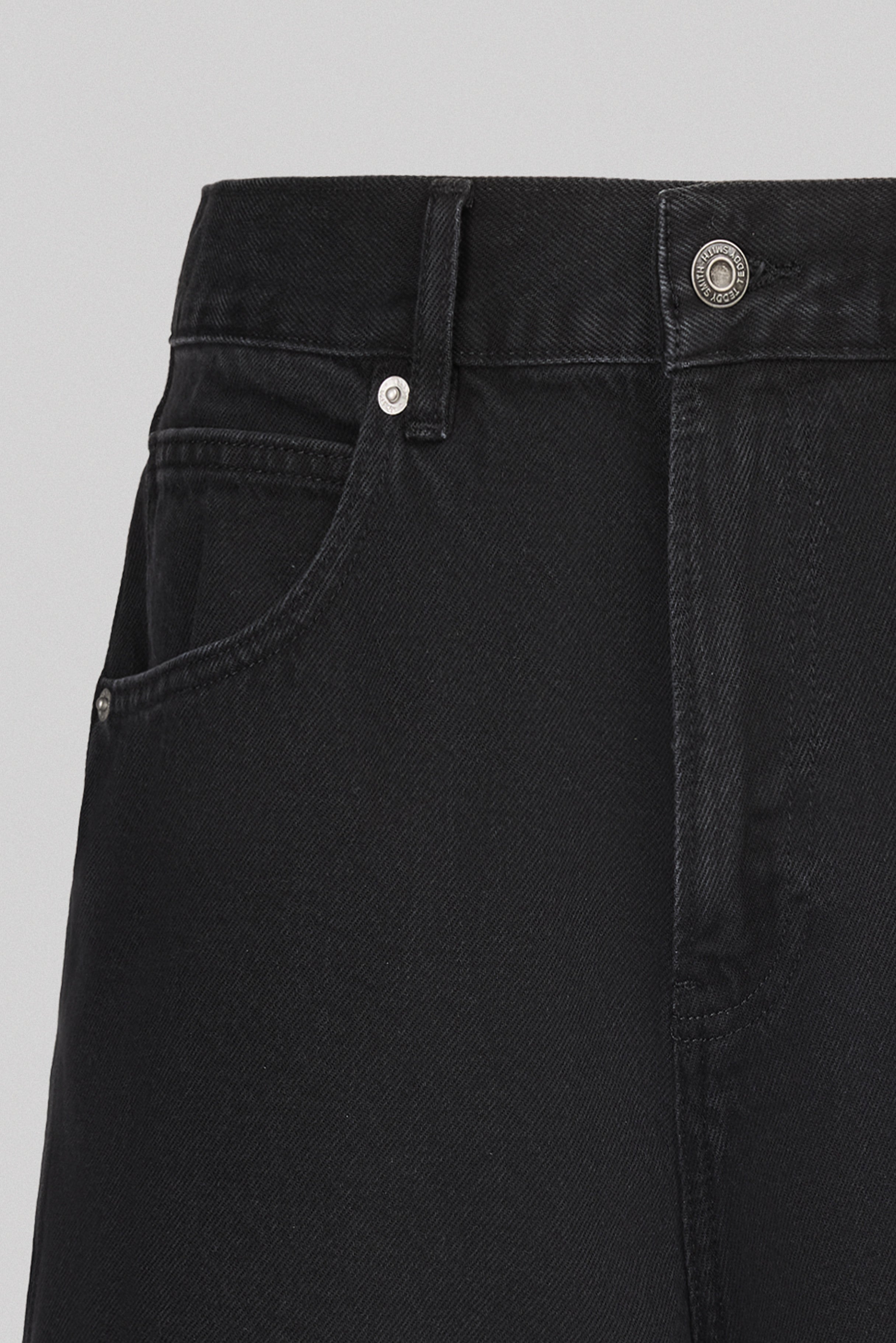 Teddy Smith S-Axel SH short jean noir usé ample
