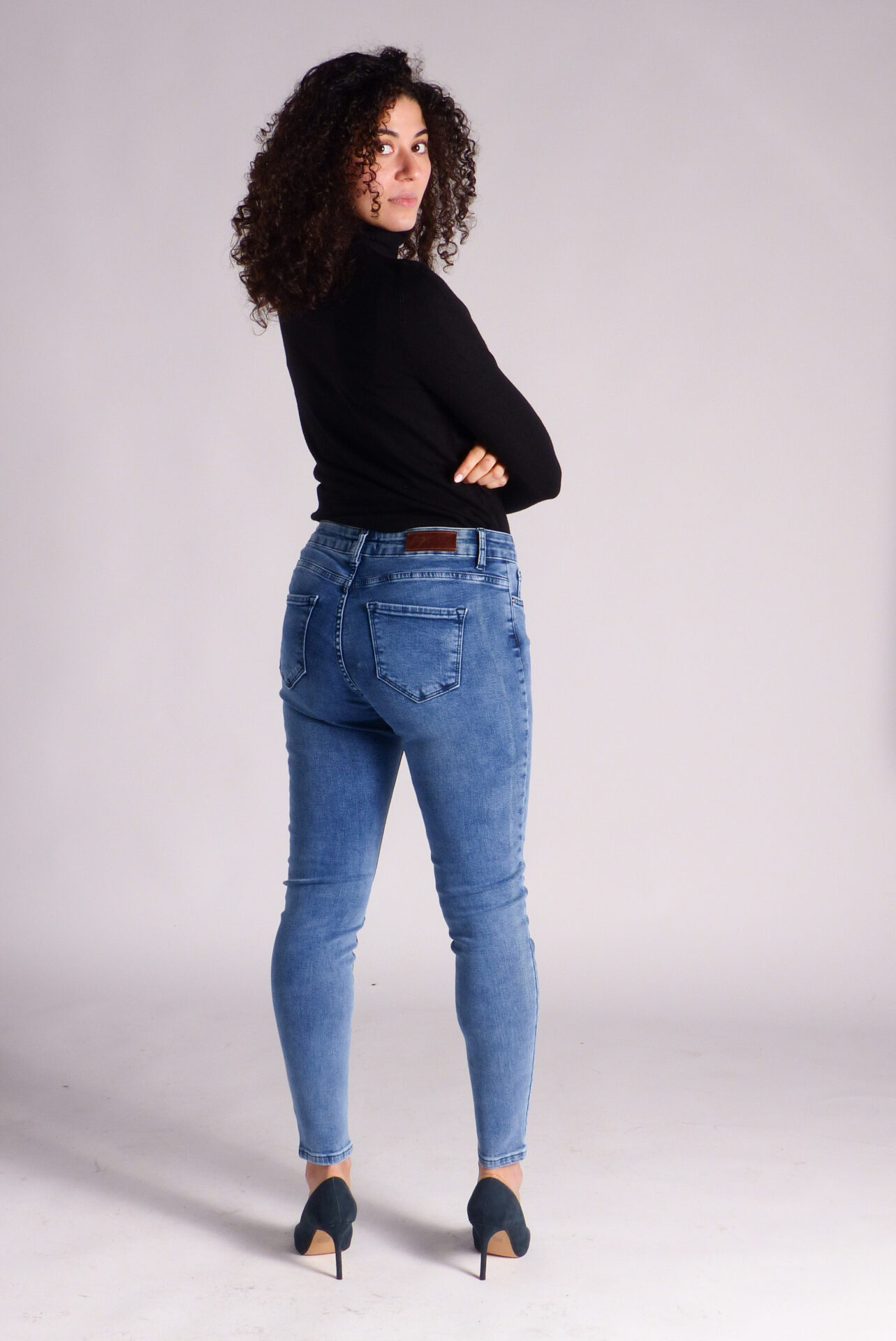 AA Spontané Skinny jean skinny bleu clair délavé stretch