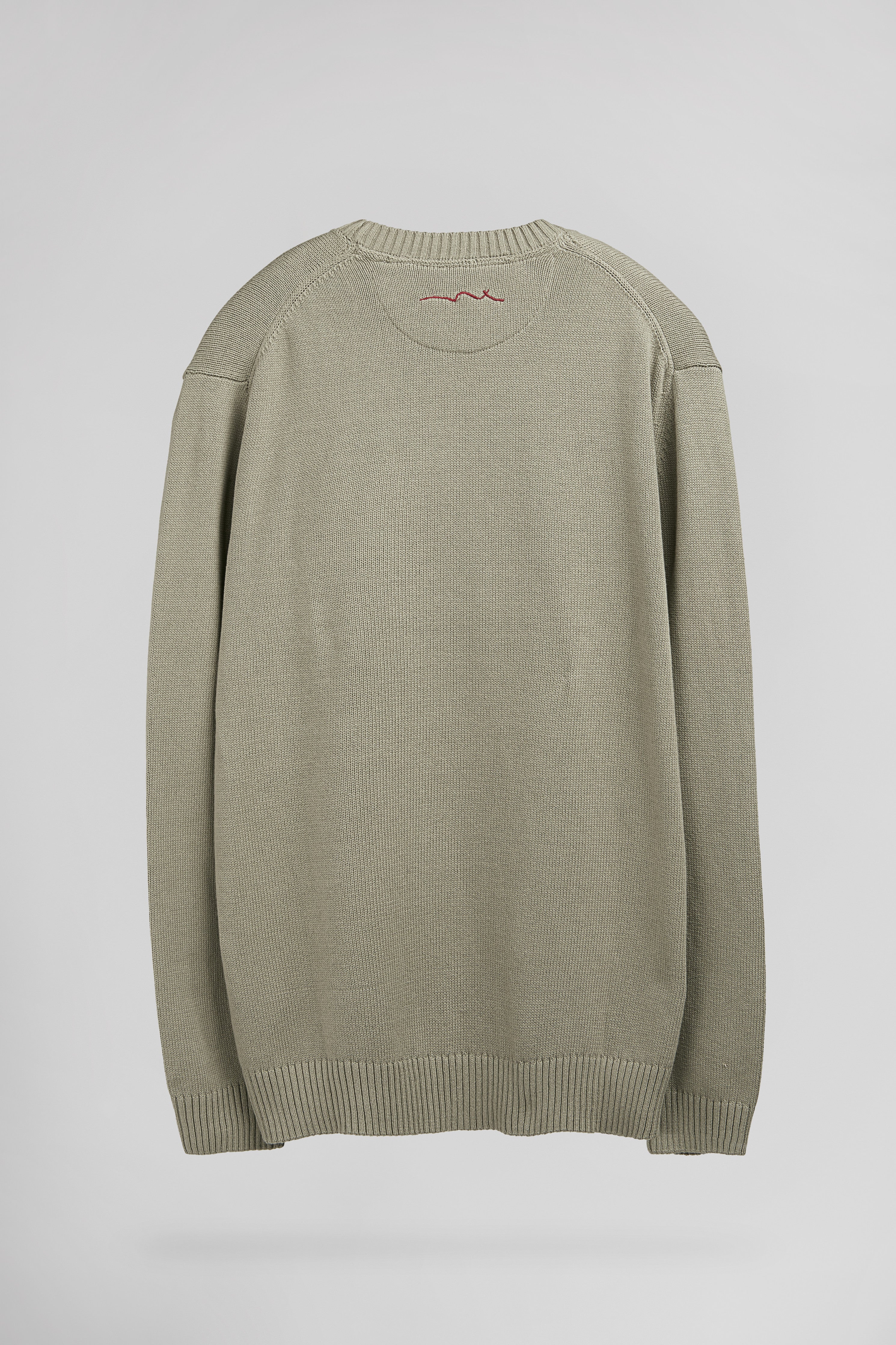 Teddy Smith P-Jimmy pull coton col rond bleach kaki