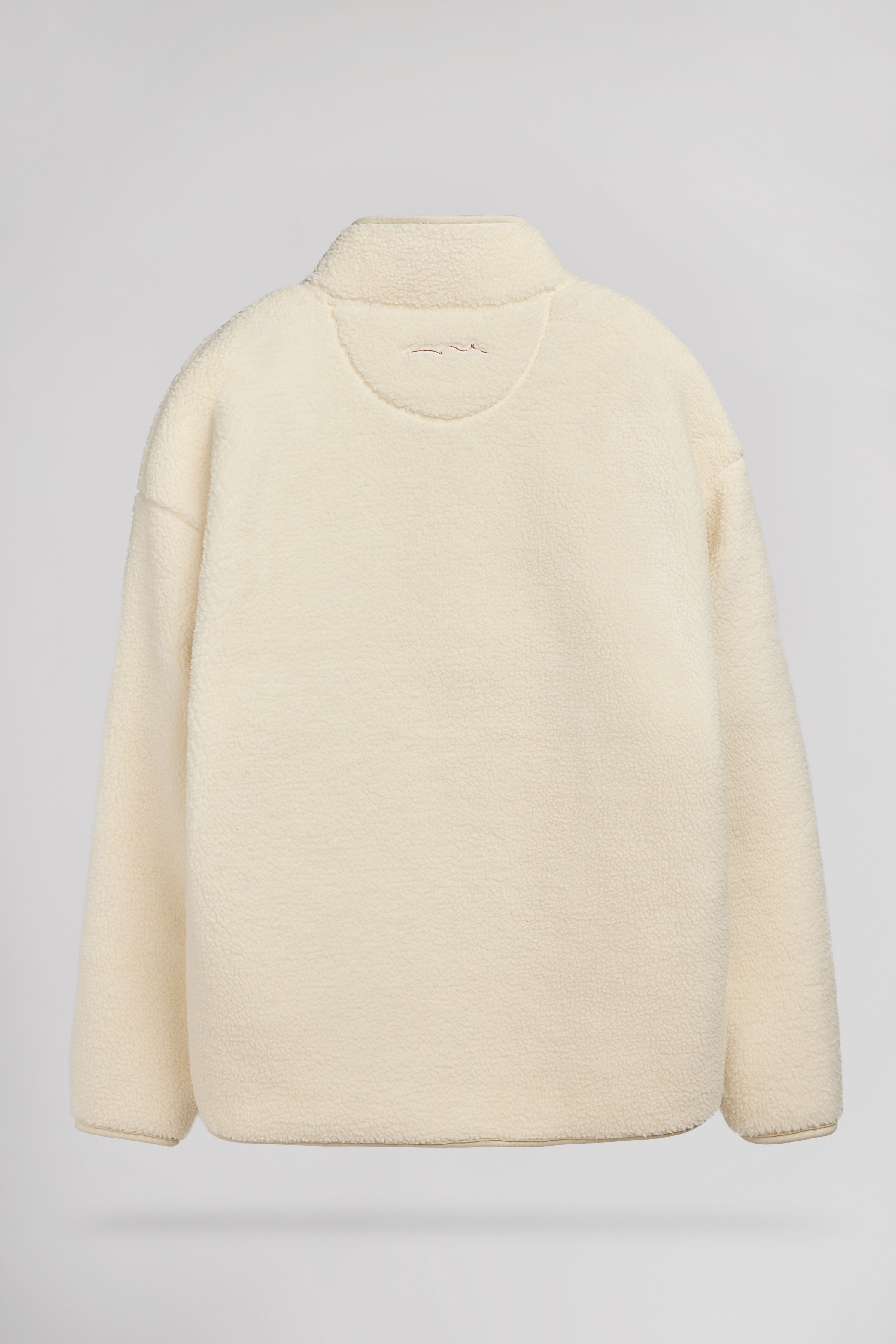 Teddy Smith S-Cliff Jr sweat sherpa blanc ivoire garçon