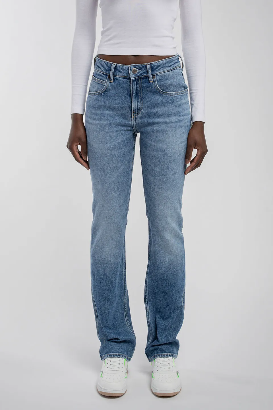 Teddy Smith P-Candy Straight jean femme vintage indigo droit