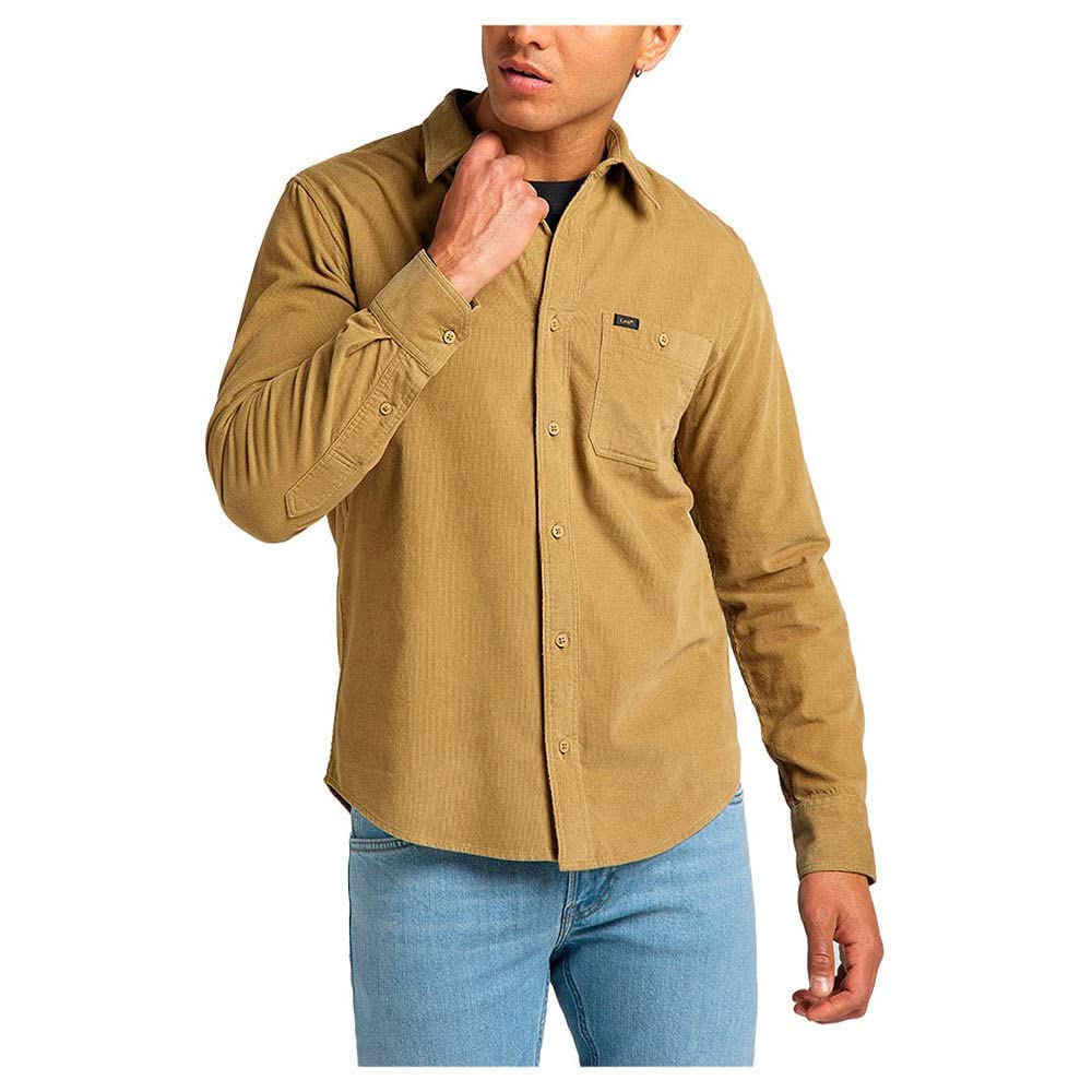 Lee Leesure t-shirt homme Light Umber coton