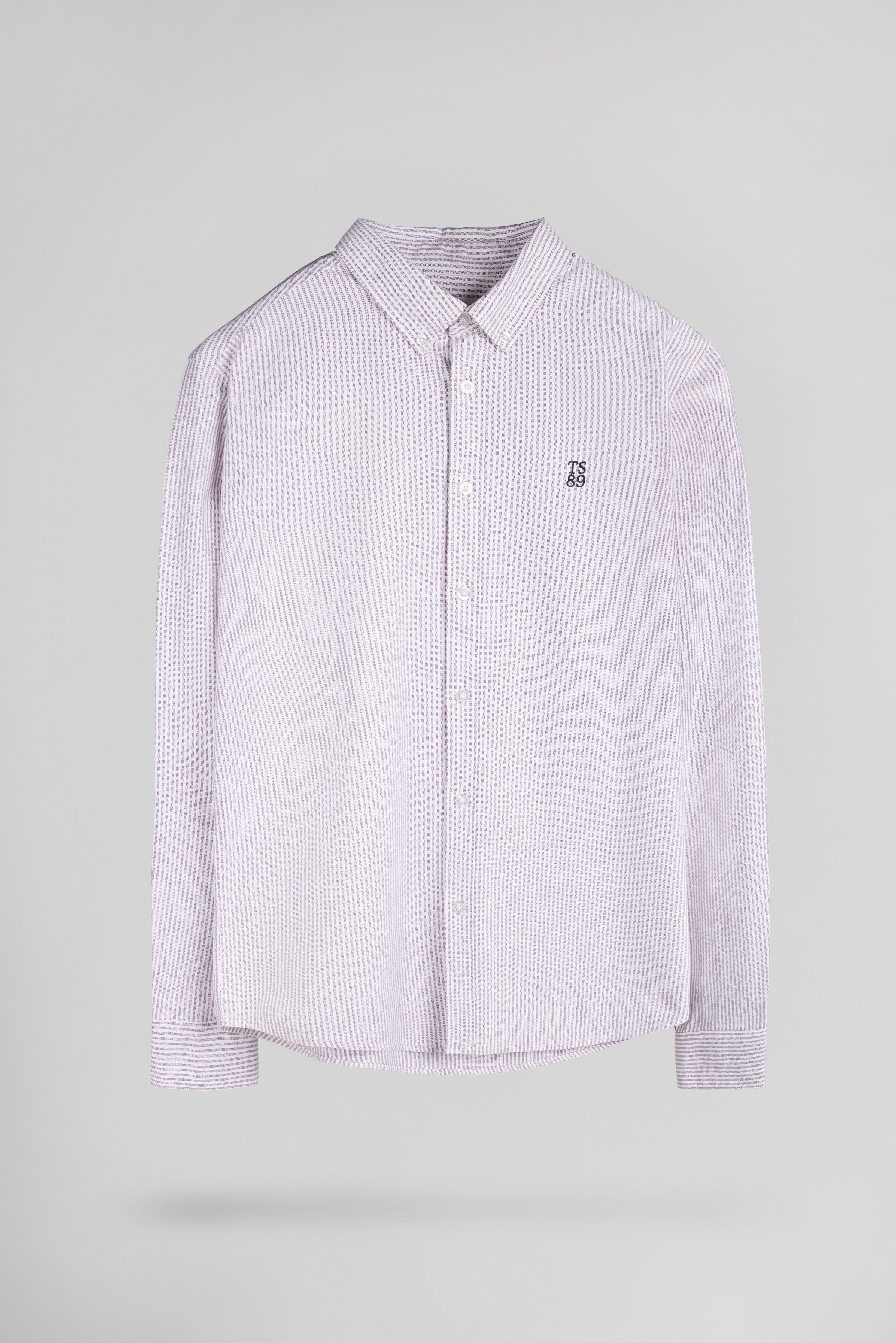 Teddy Smith C-Stanley ML chemise rayures framboise homme
