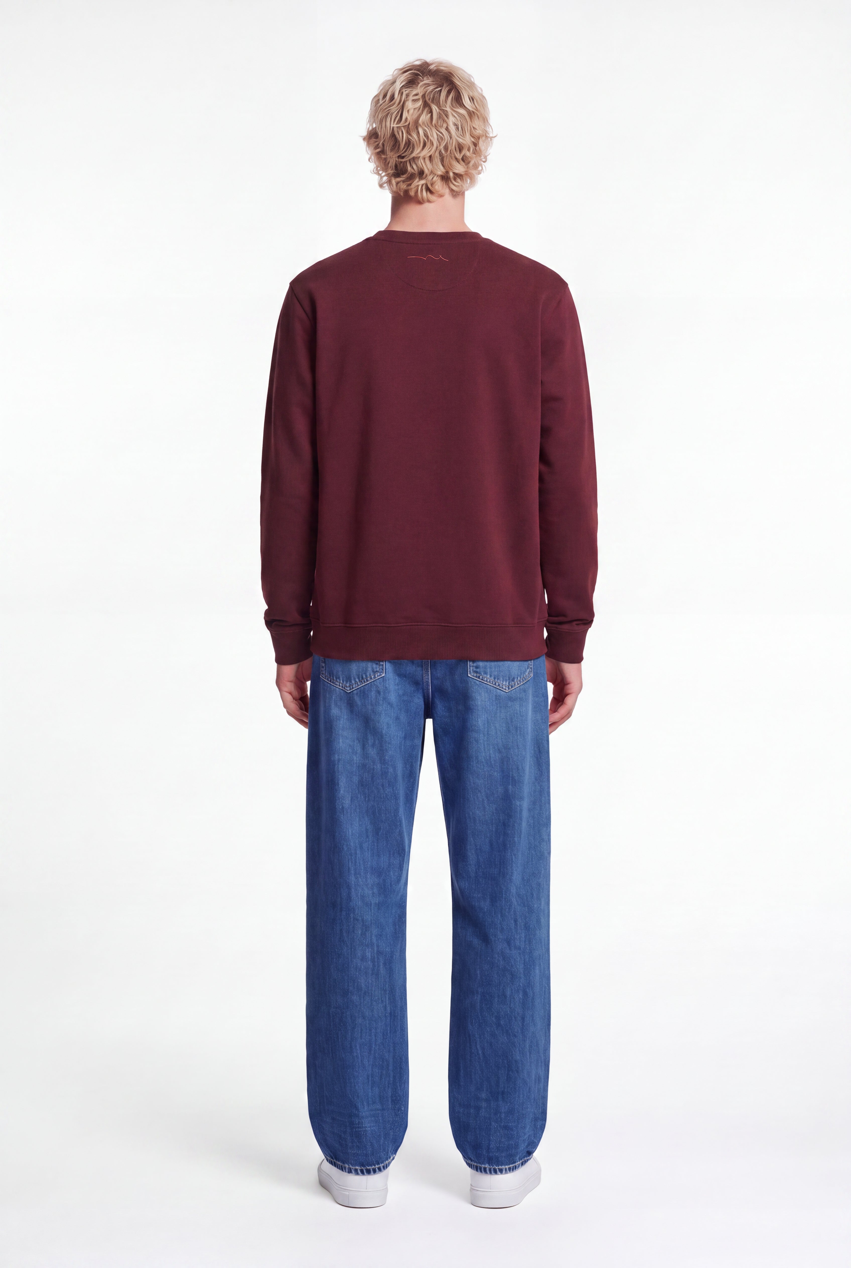 Teddy Smith S-Nark RC sweat col rond bordeaux molleton