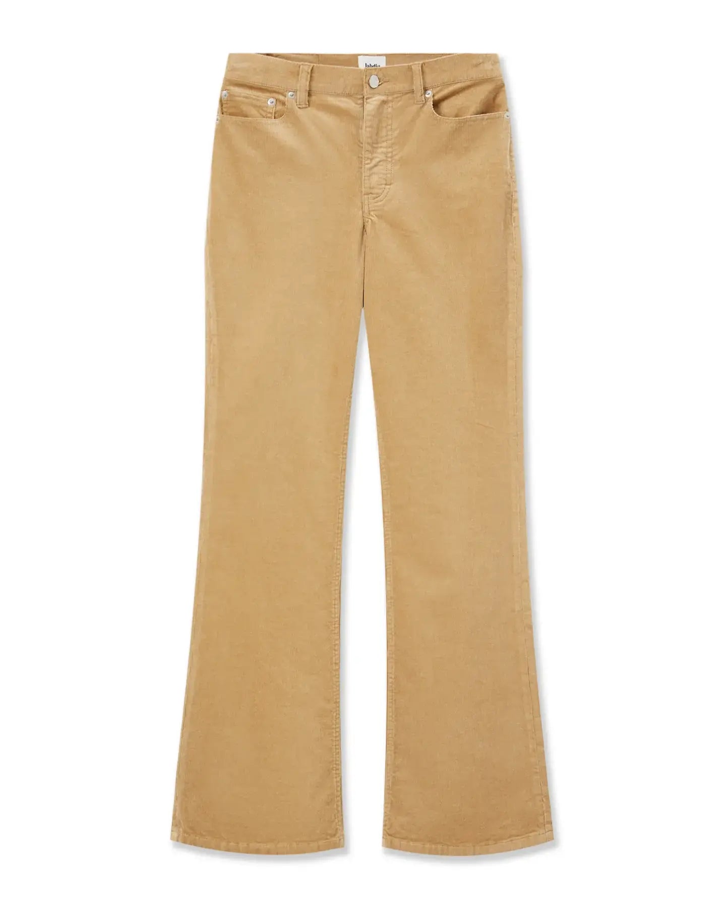Labdip Nikky pantalon flare velours Praline taille mi-haute