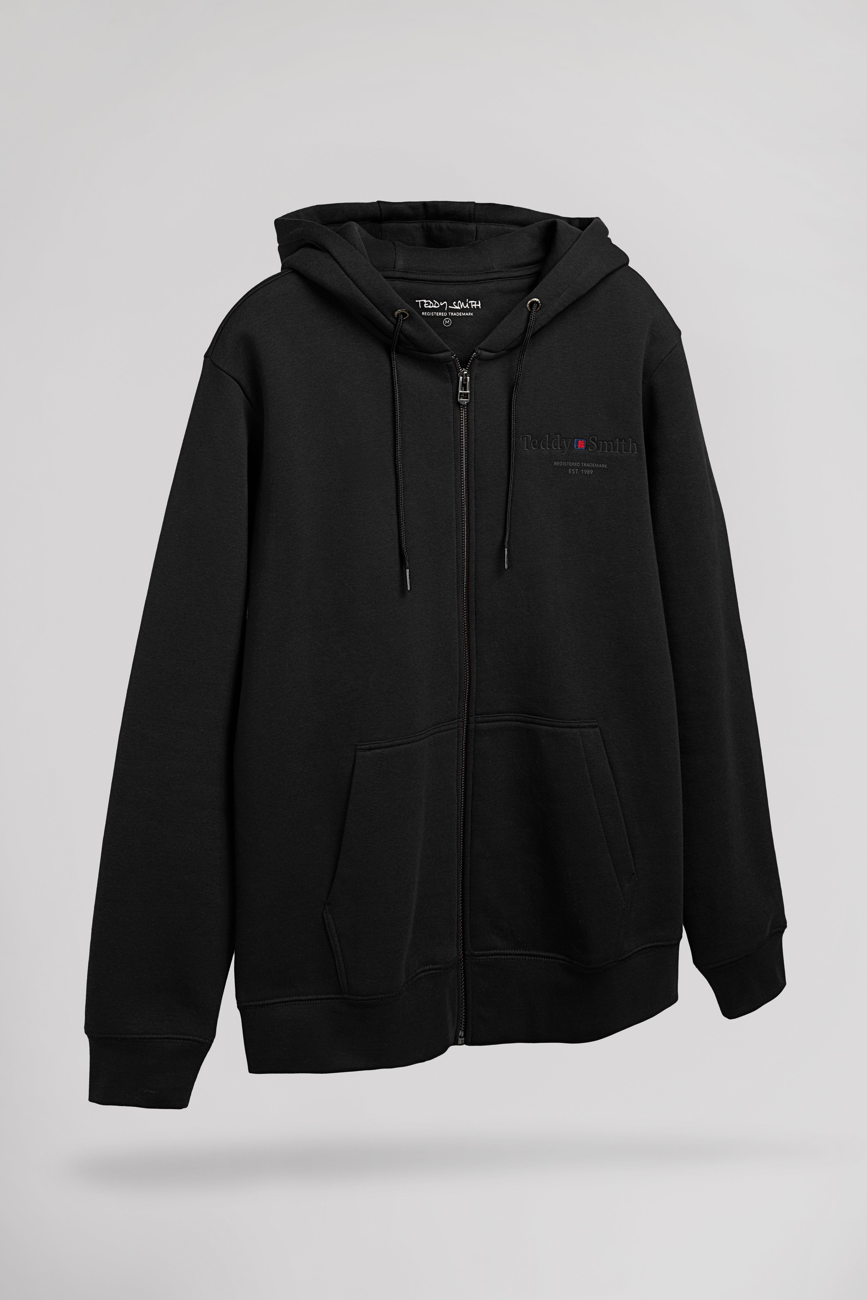 Teddy Smith Giclass Jim HZ gilet sweat capuche noir