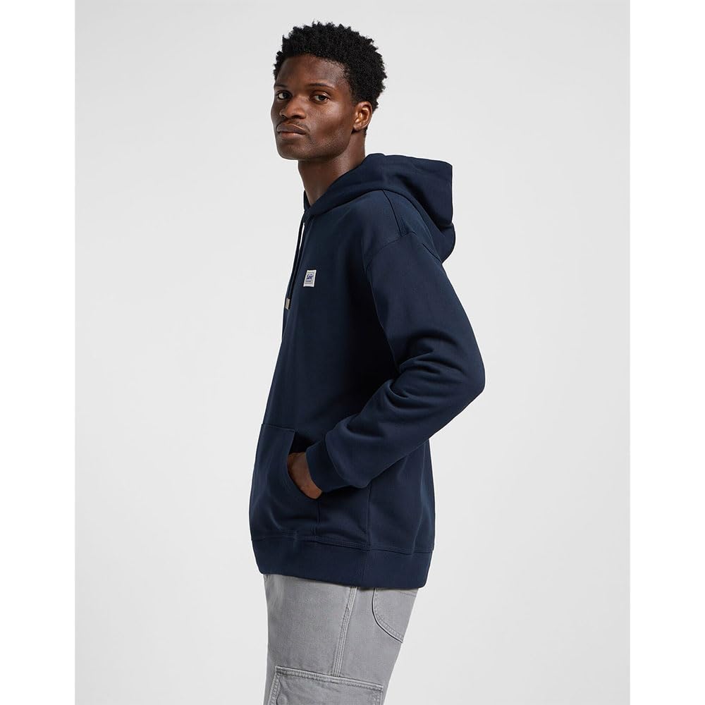 Lee Ww Hoodie sweat homme écru capuche coupe décontractée