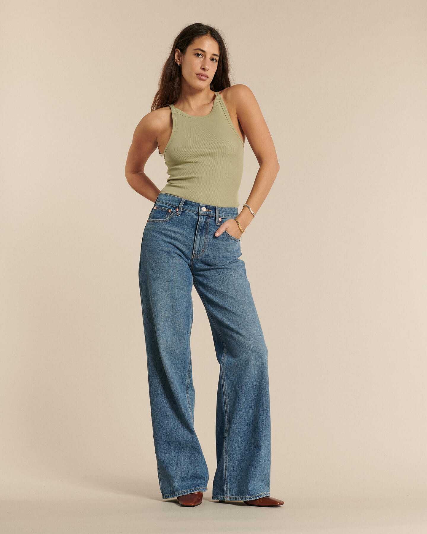 Labdip Joie Ash Blue IN 40 jean large coton recyclé