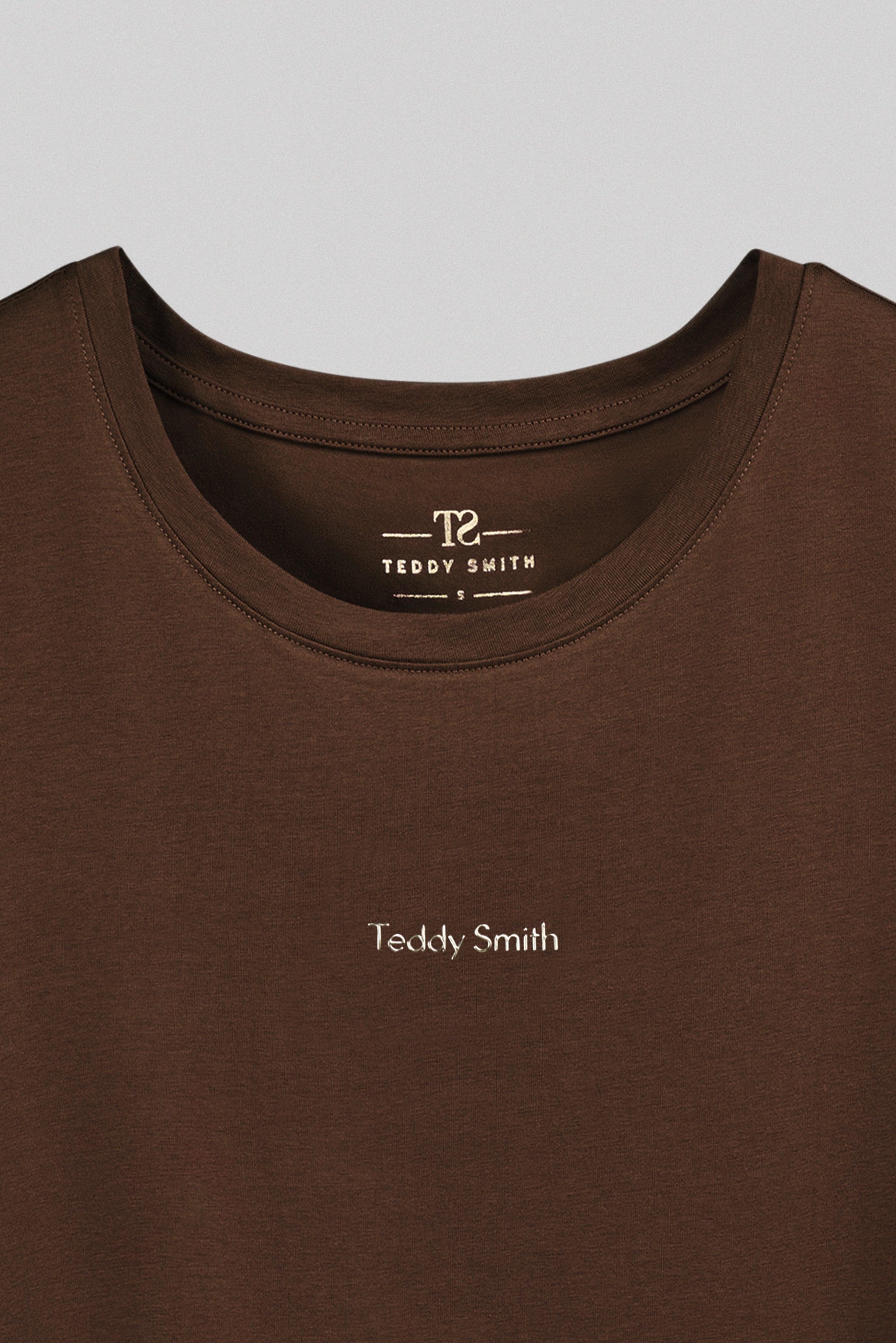 Teddy Smith T-Ribelle MC t-shirt femme chocolat coton