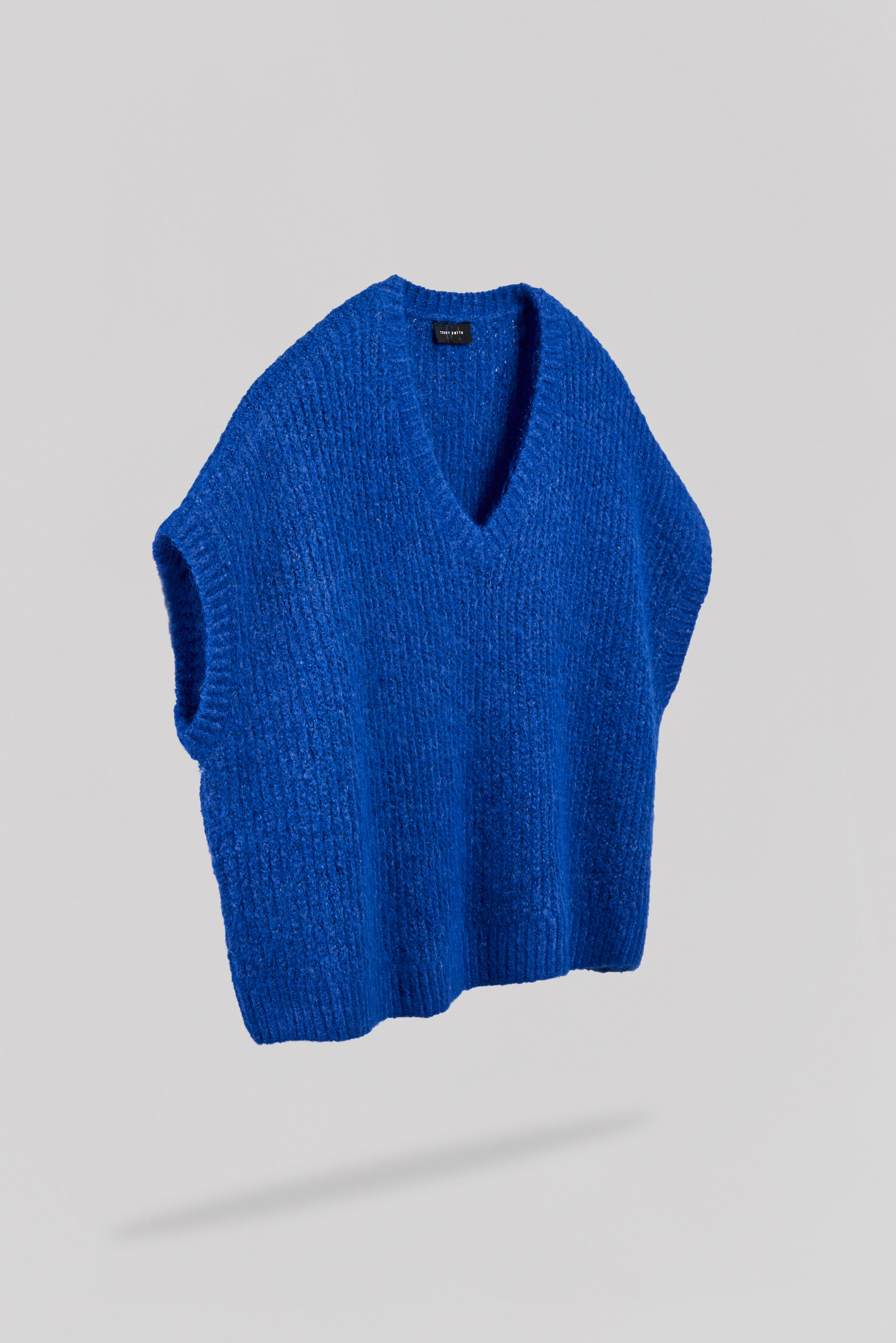 Teddy Smith P-Malia pull sans manches bleu intense oversize femme