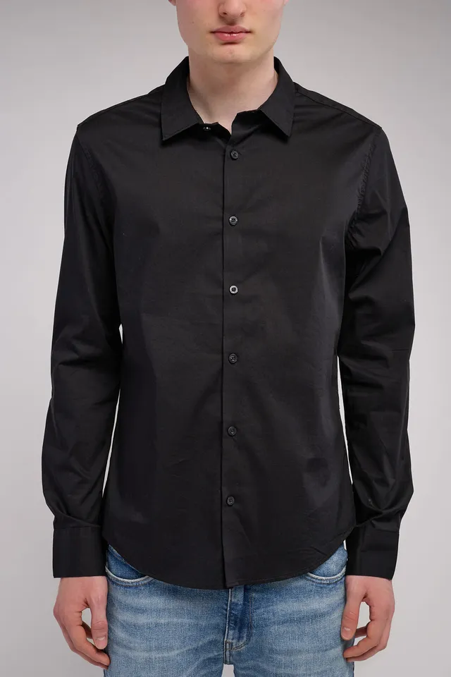 Teddy Smith C-Oswald ML chemise charbon stretch