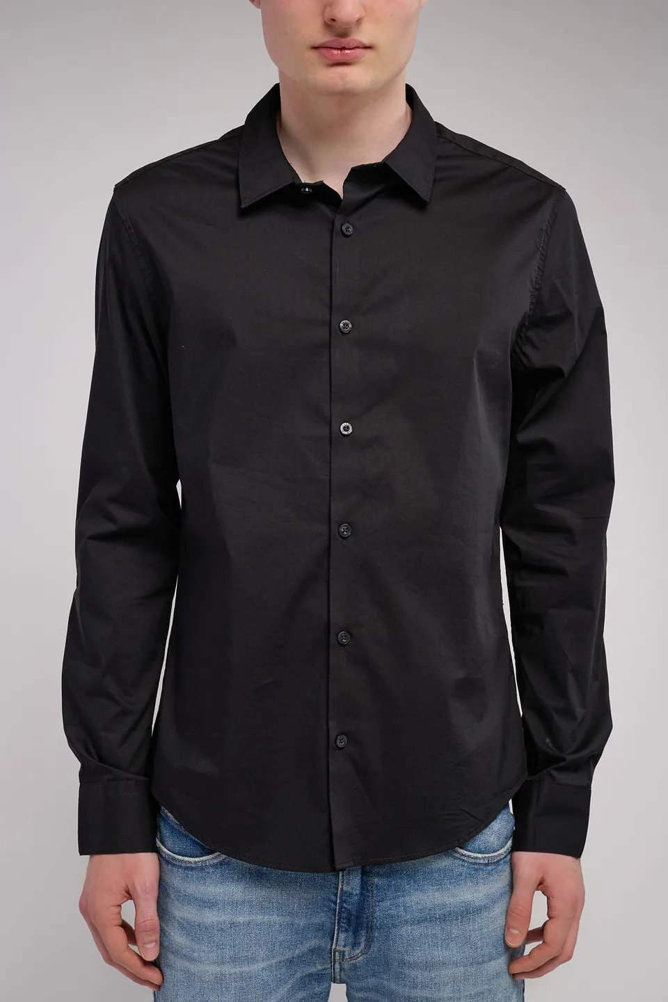 Teddy Smith C-Oswald ML chemise charbon stretch
