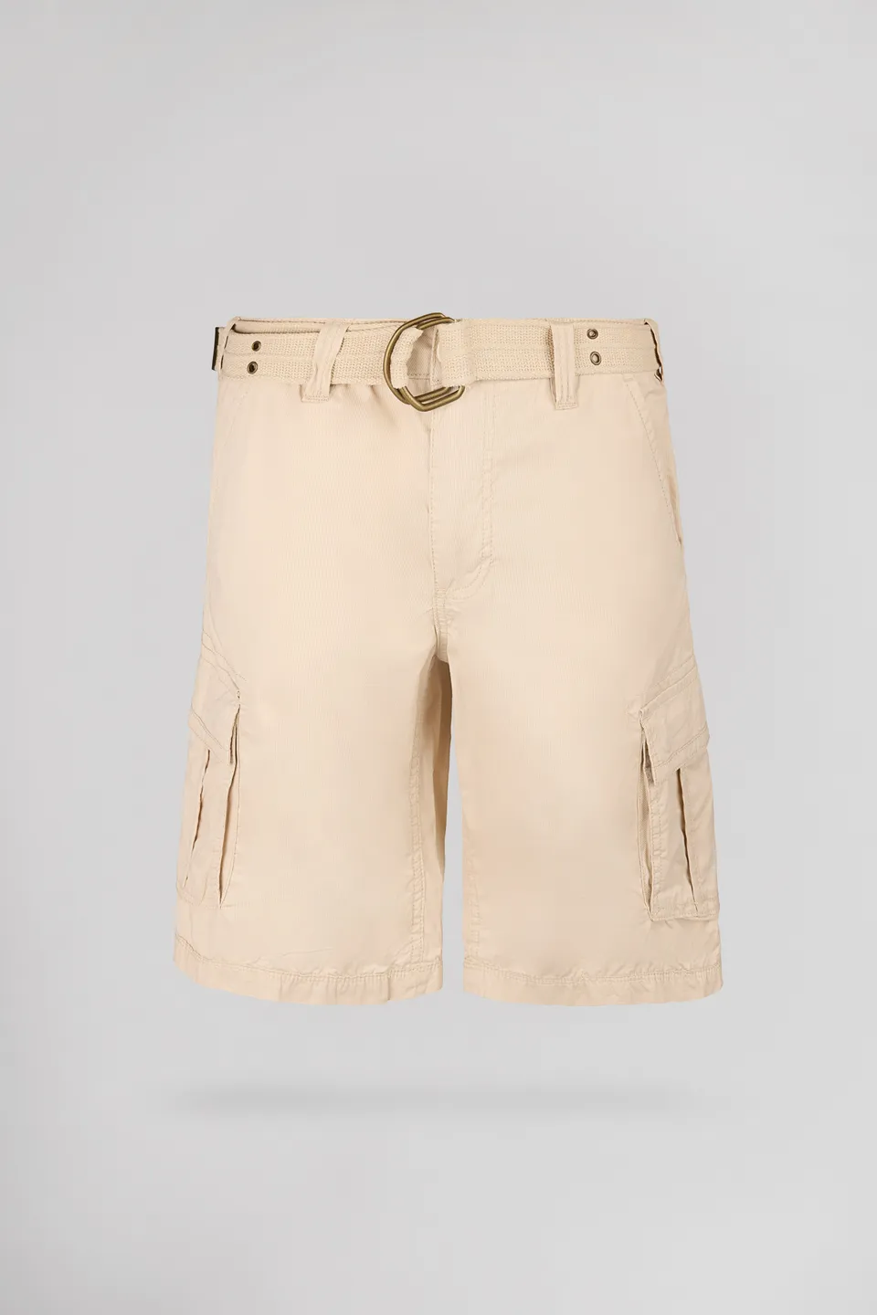 Teddy Smith Sytro 3 Short Bermuda Homme Écru Poches