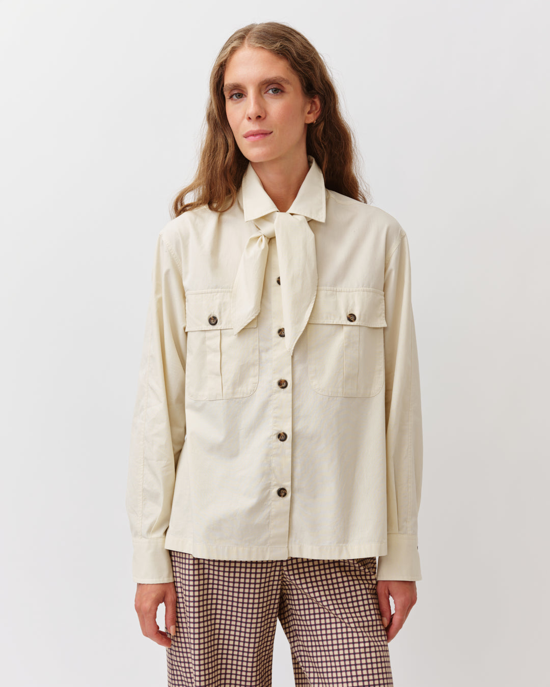Diega Casata chemise ecru coupe ample