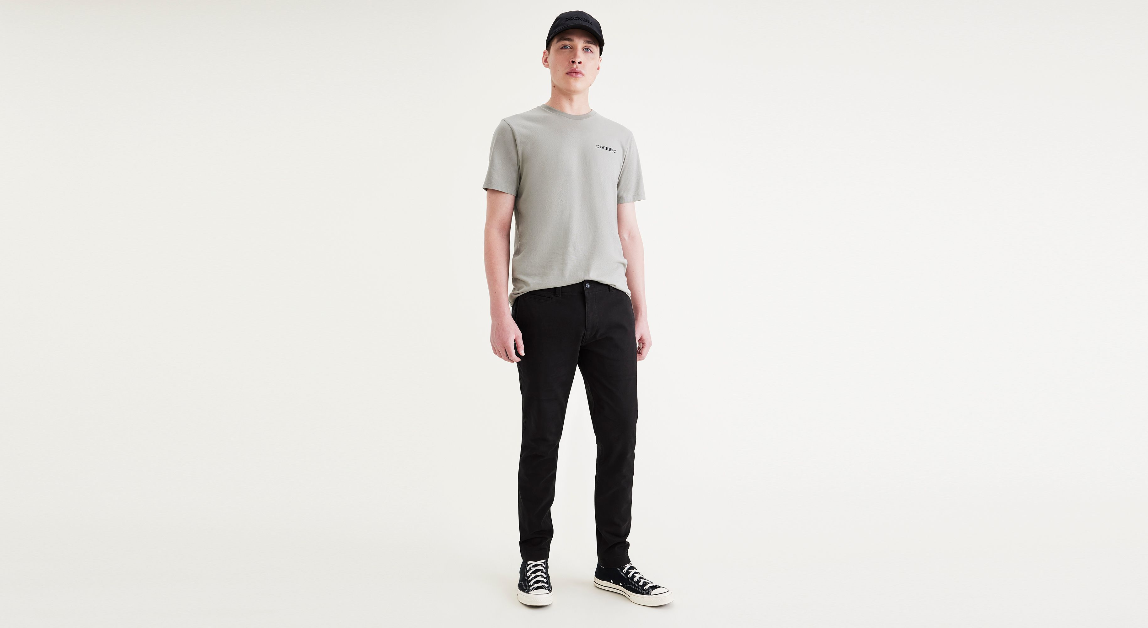 Dockers Alpha Skinny chino noir stretch très résistant homme