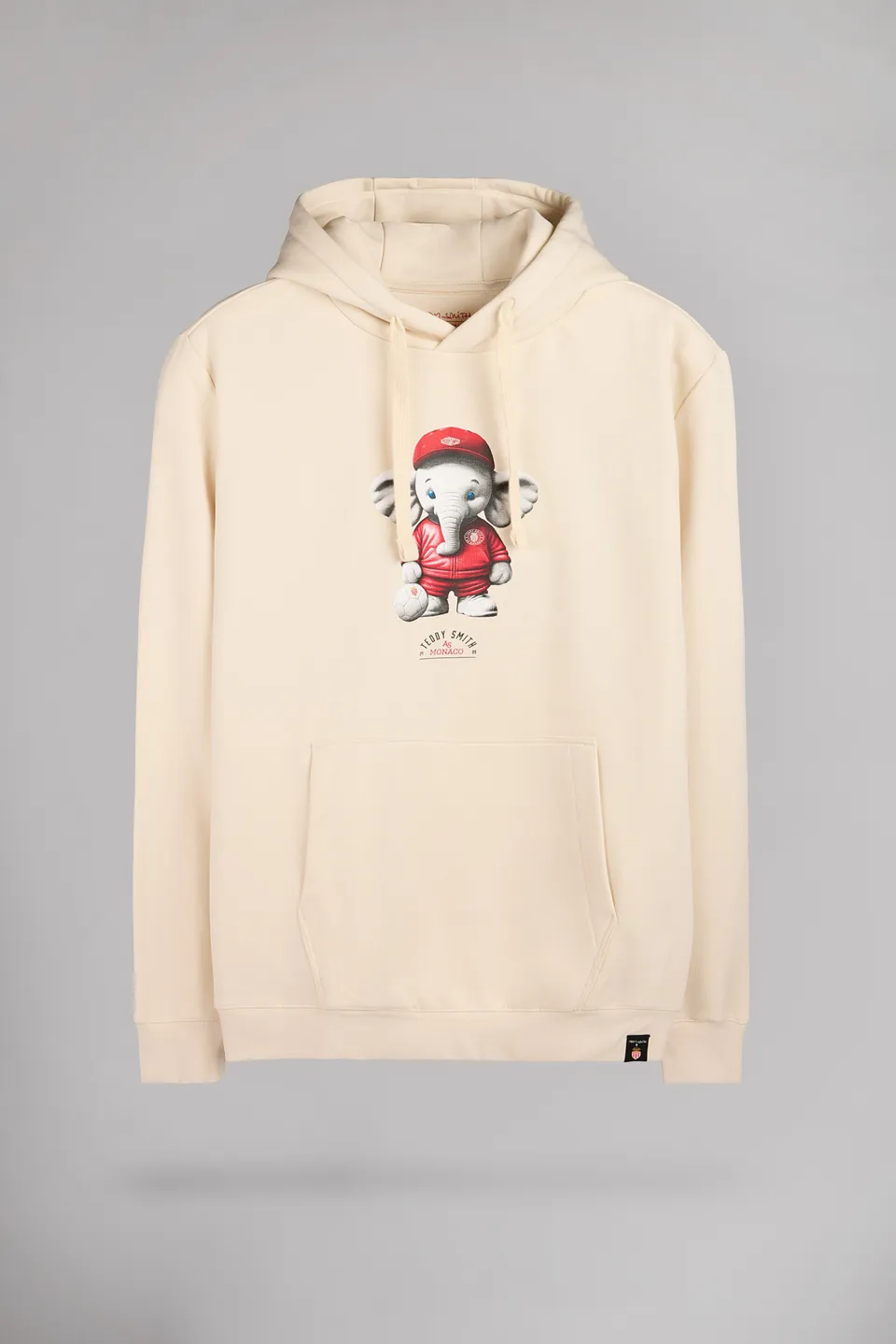 Teddy Smith S-Mascotte Hood sweat capuche cream homme