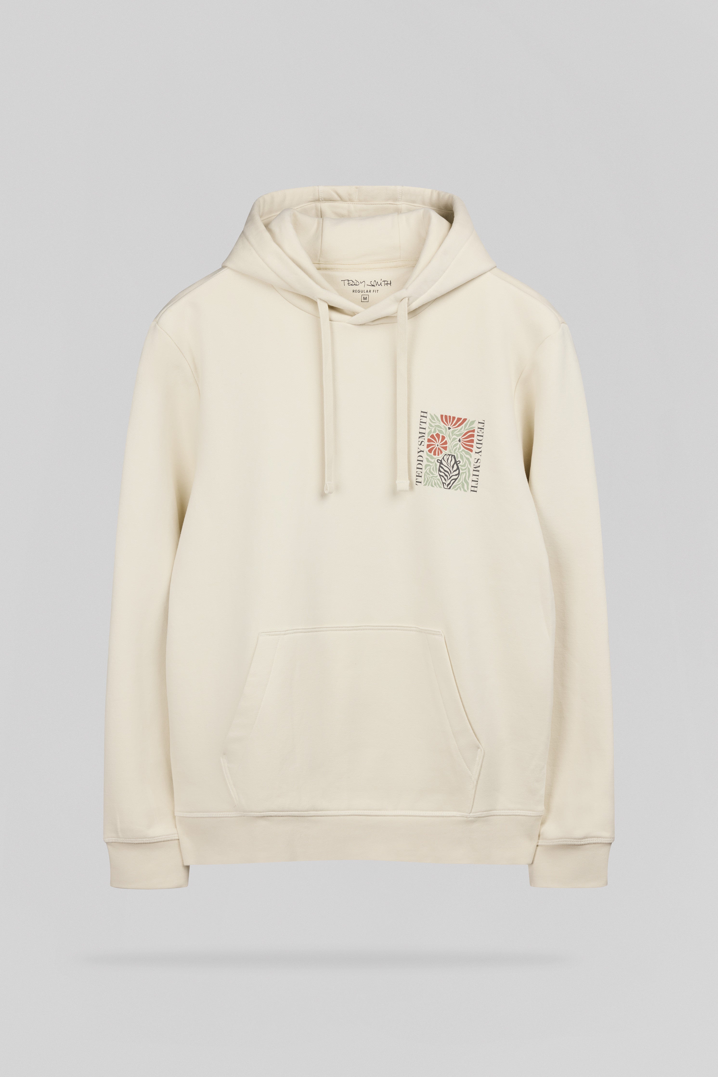 Teddy Smith S-Panorama Hood sweat capuche crème coton