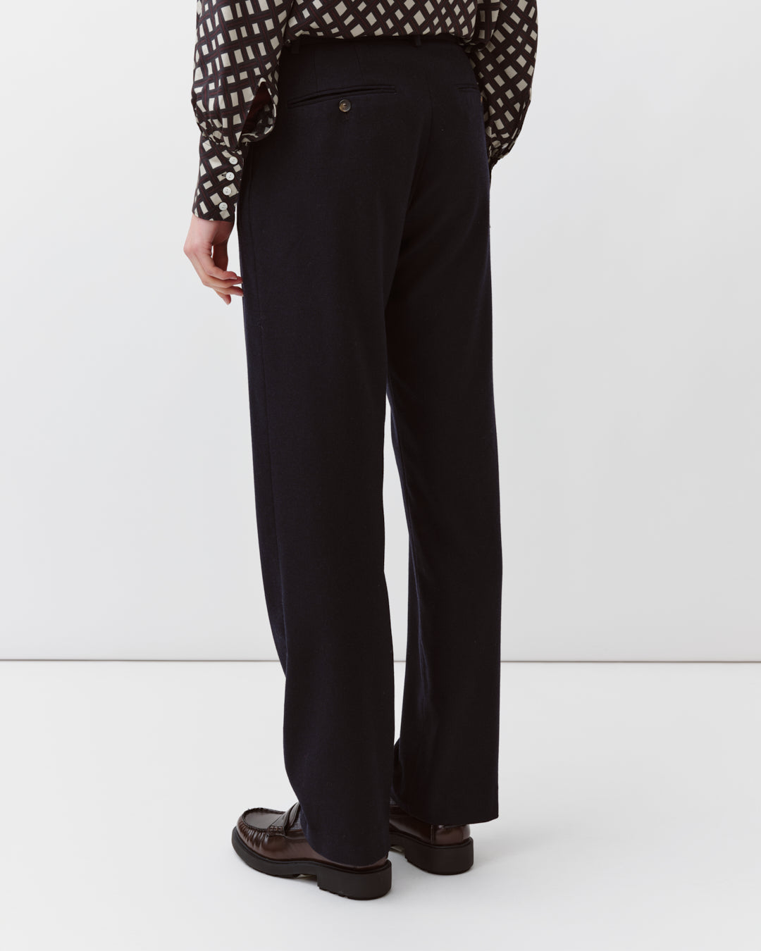 Diega Pregio pantalon tailleur marine fluide