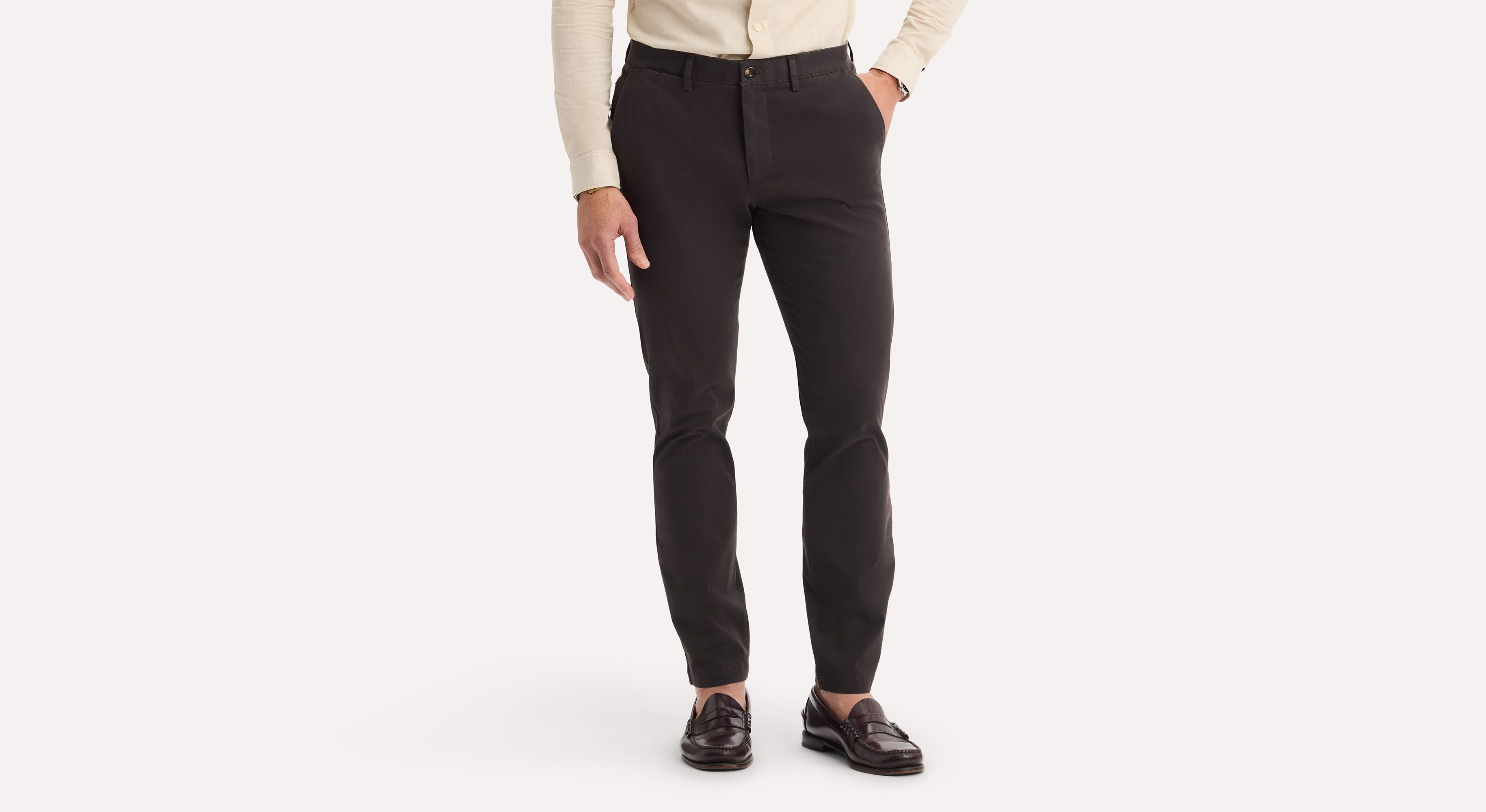 Dockers Crafted Khaki chino slim tapered marron
