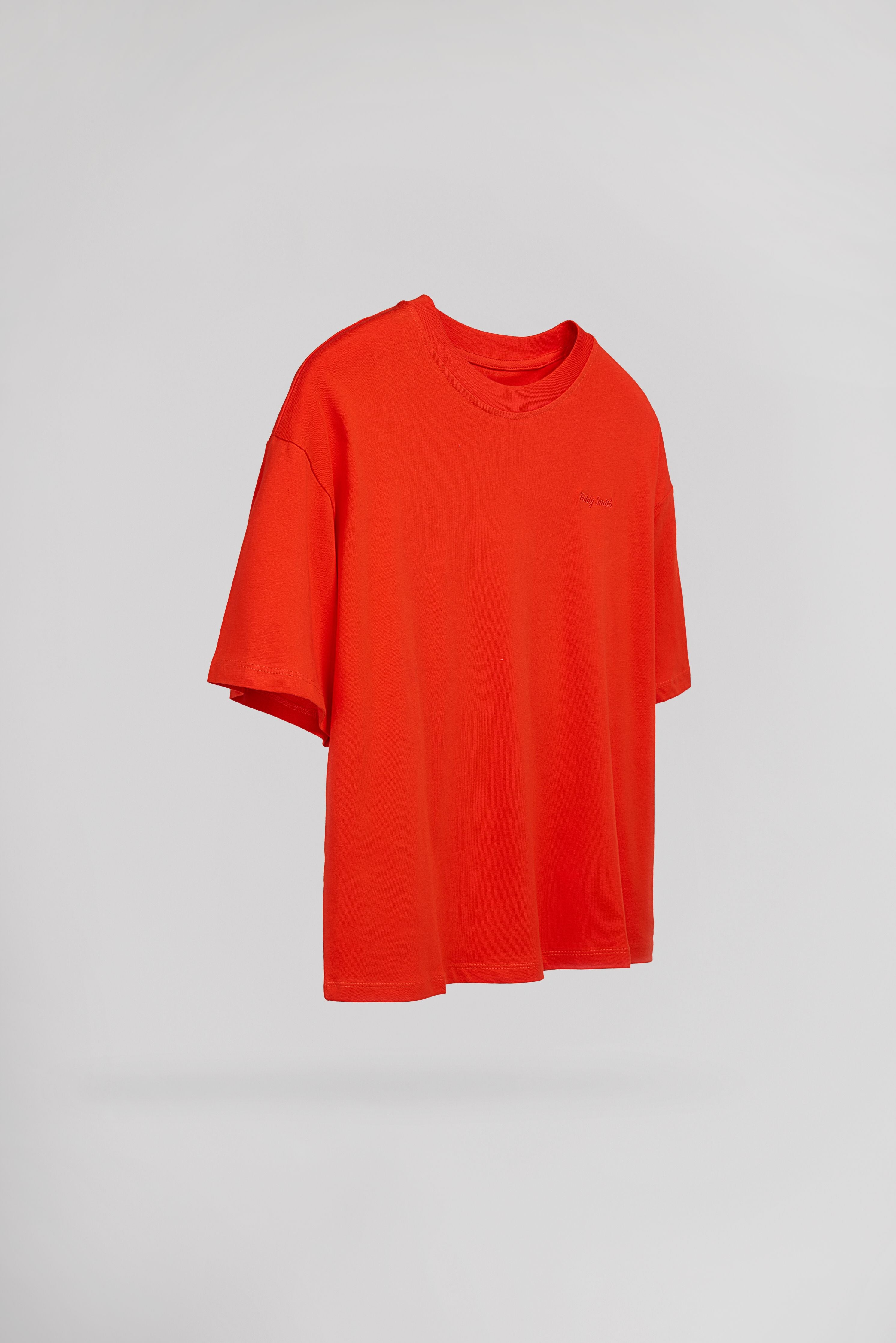 Teddy Smith T-Carla MC t-shirt court large poppy coton