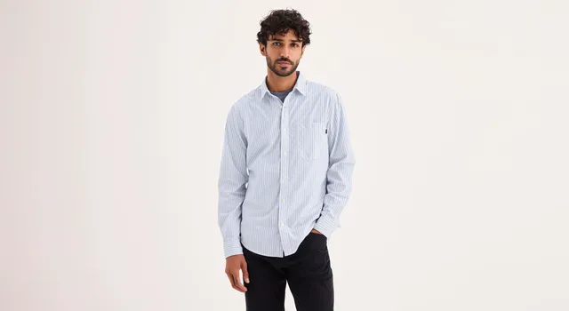 Dockers Ultimate Shirt Slim Fit chemise bleue coupe slim