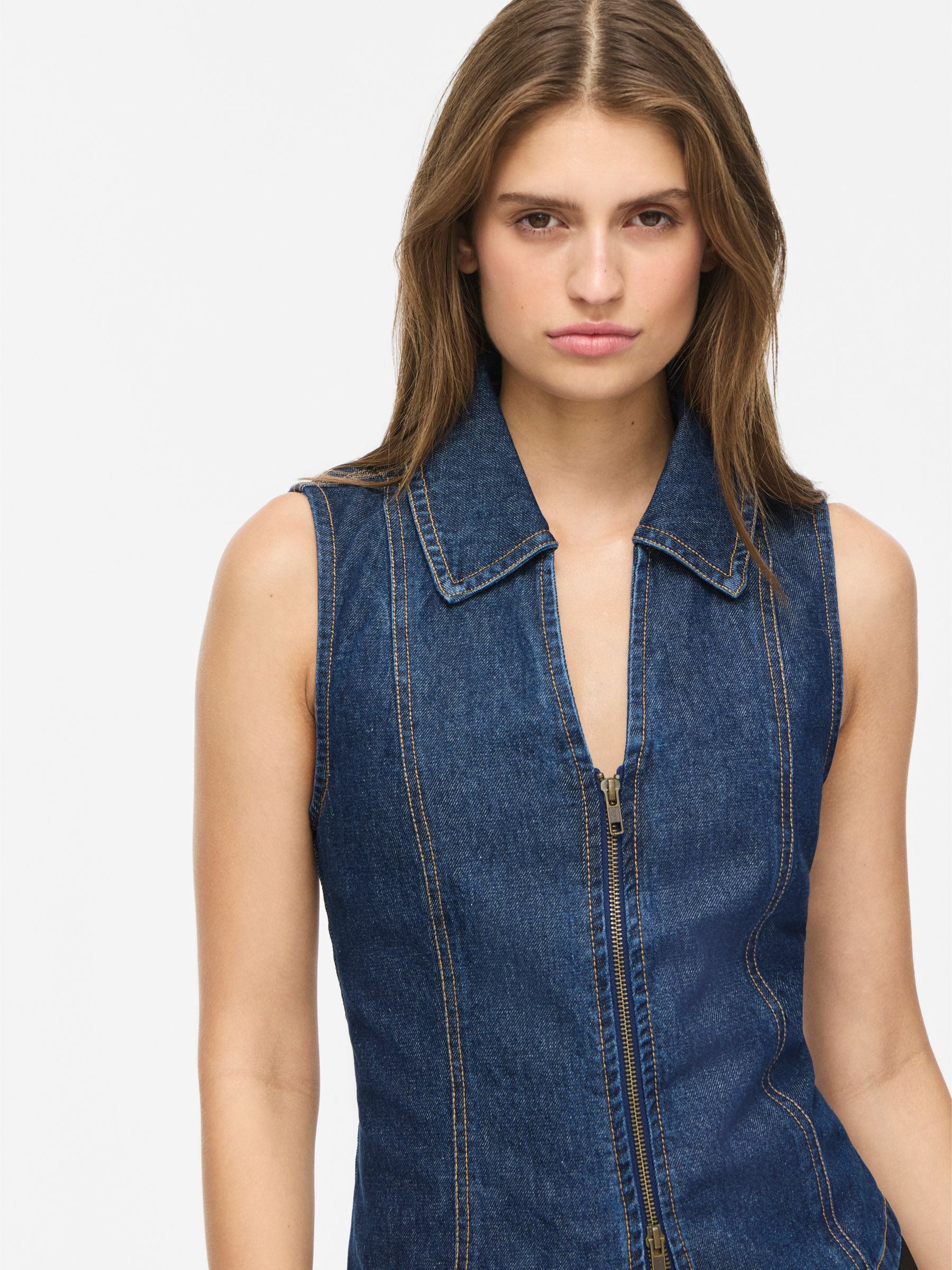 Noisy May NMSirena top en jean sans manches