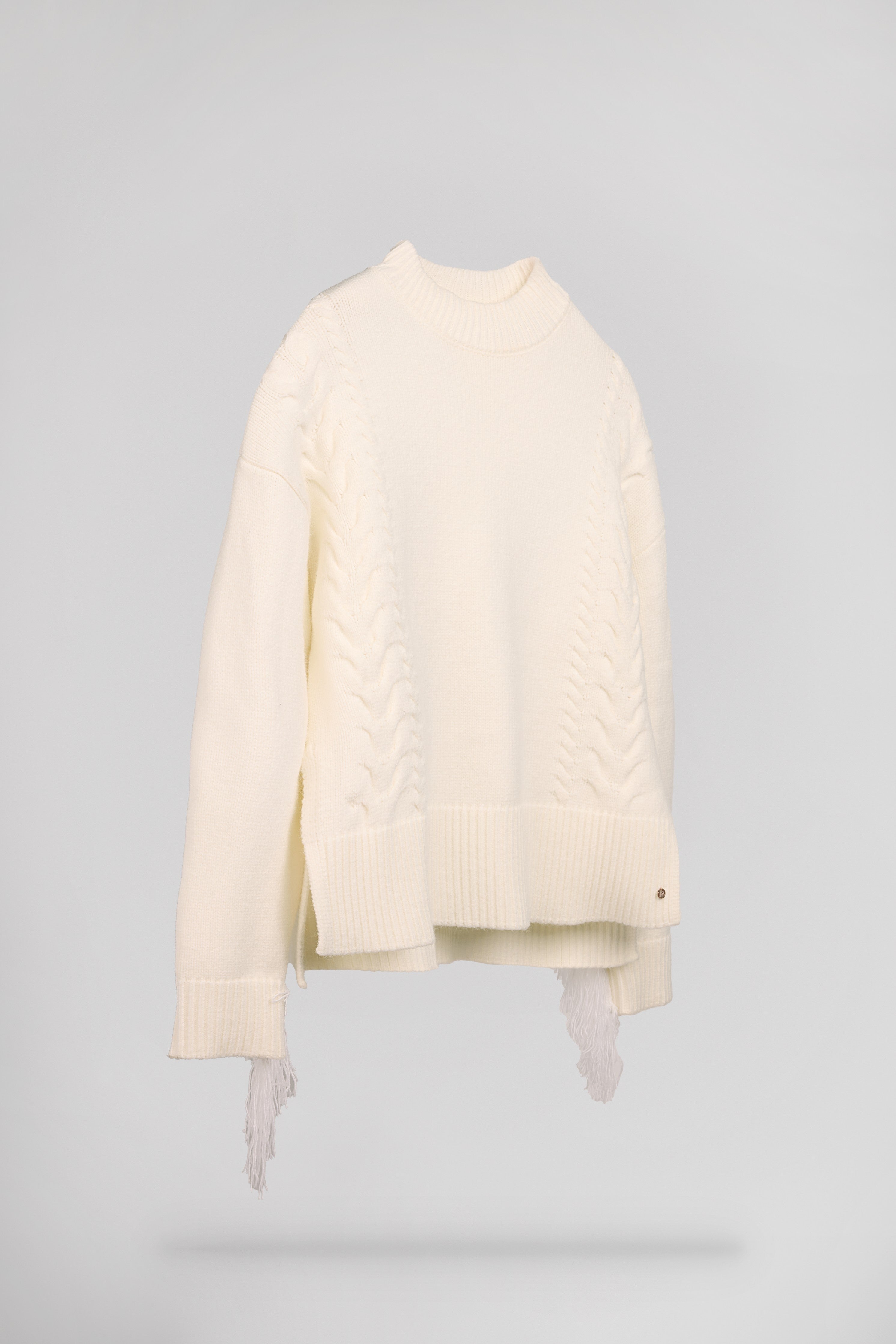 Teddy Smith P-Jennah pull blanc femme torsades