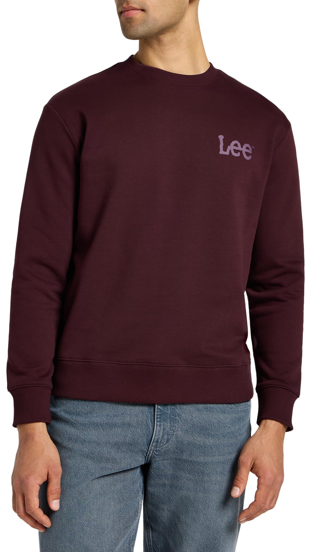 Lee Wobbly SWS sweat homme Velvet Beet coupe regular
