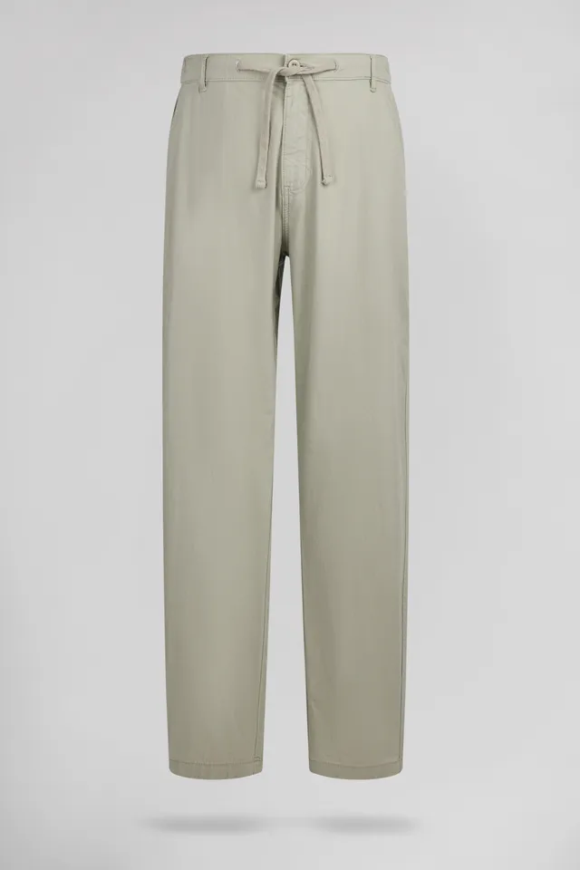Teddy Smith P-Linen Chino pantalon homme kaki lin