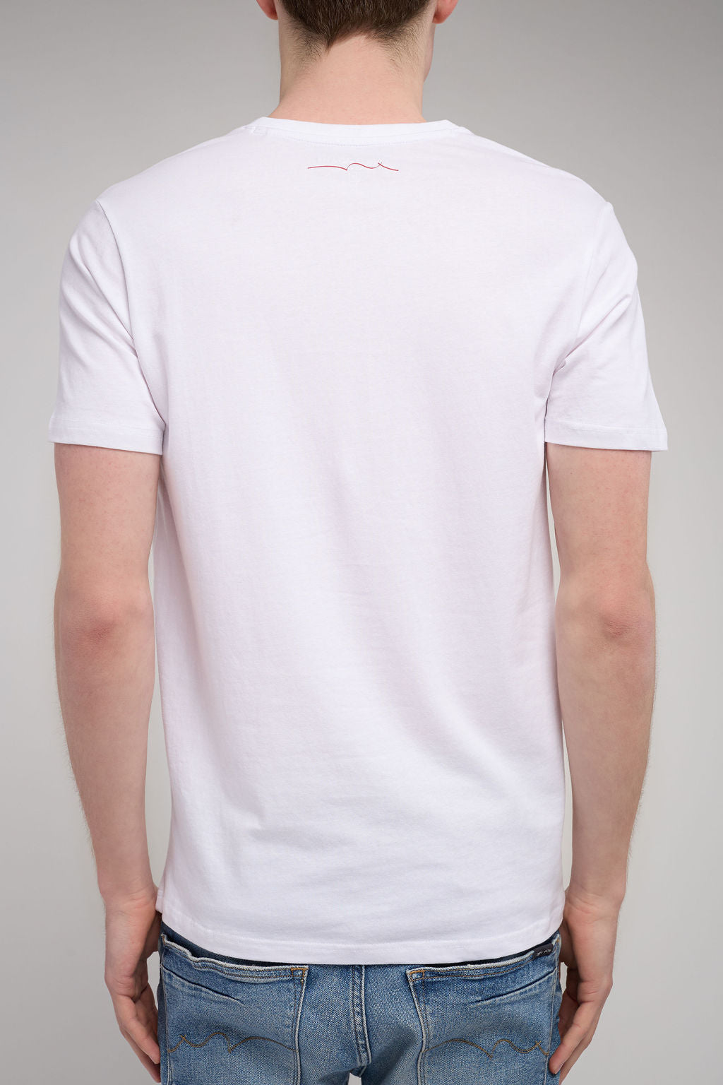 Teddy Smith Tawax 2 MC t-shirt col V blanc coton