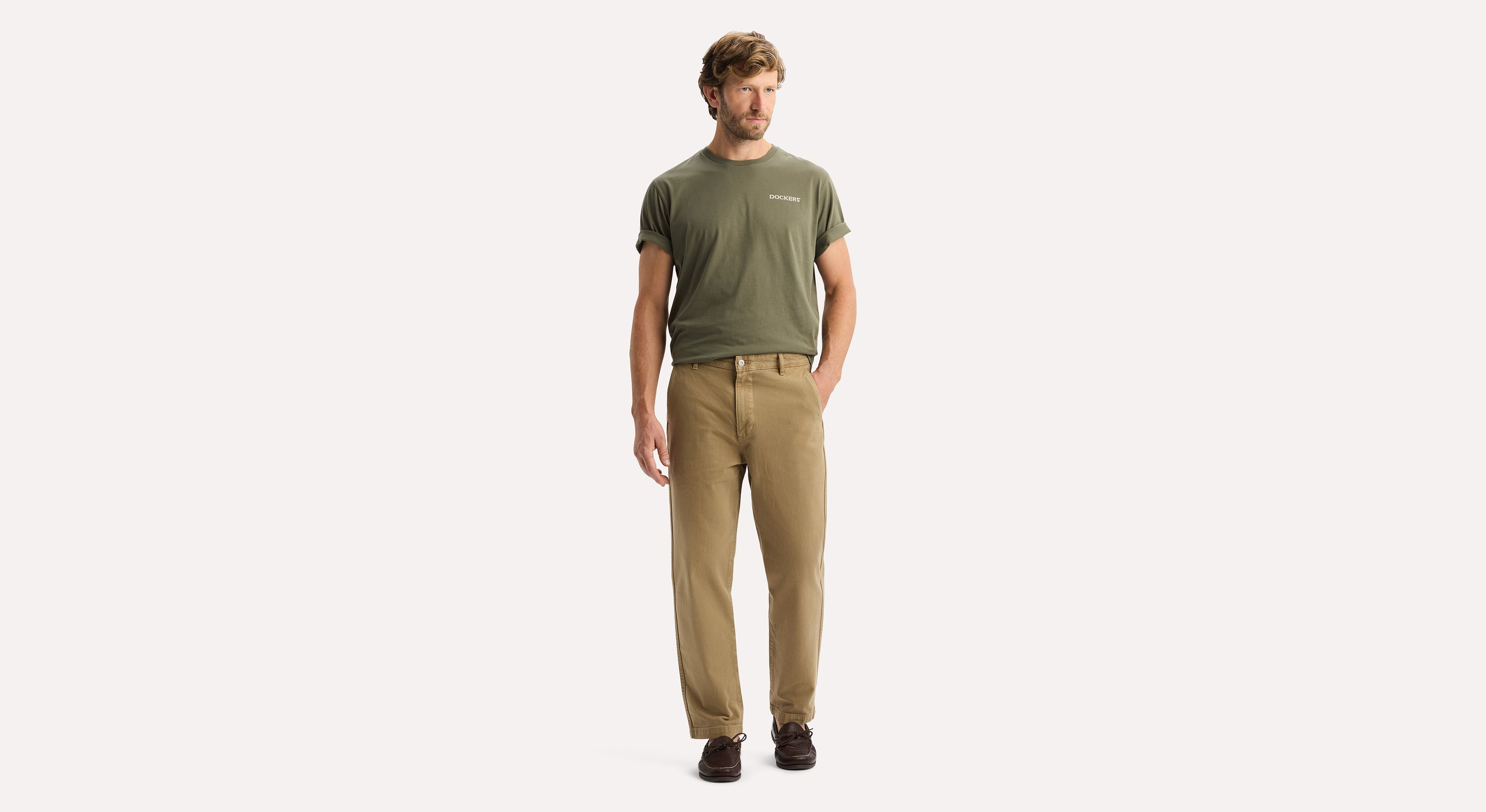 Dockers Original chino homme beige relaxed tapered