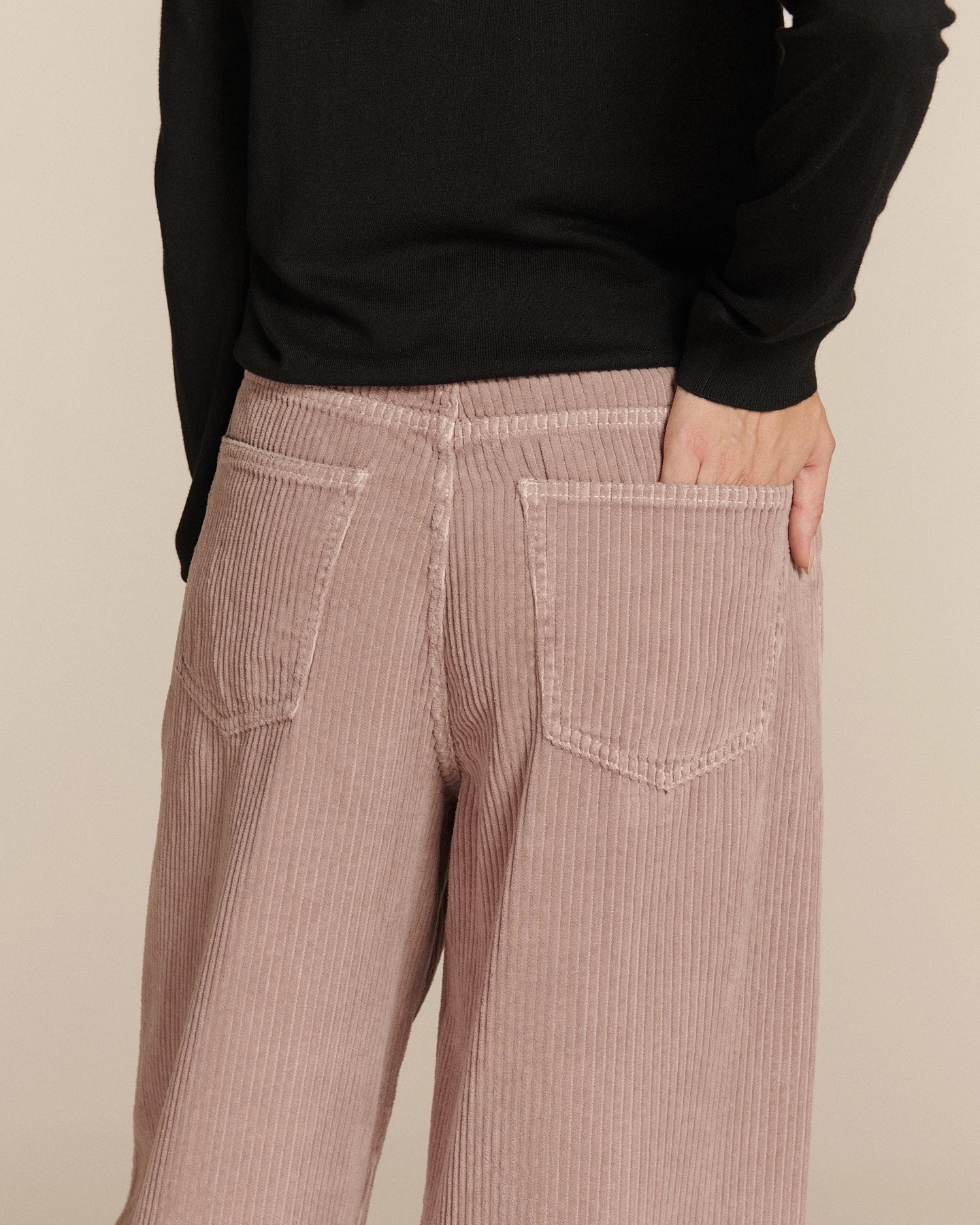 Labdip Orson pantalon barrel wisteria velours