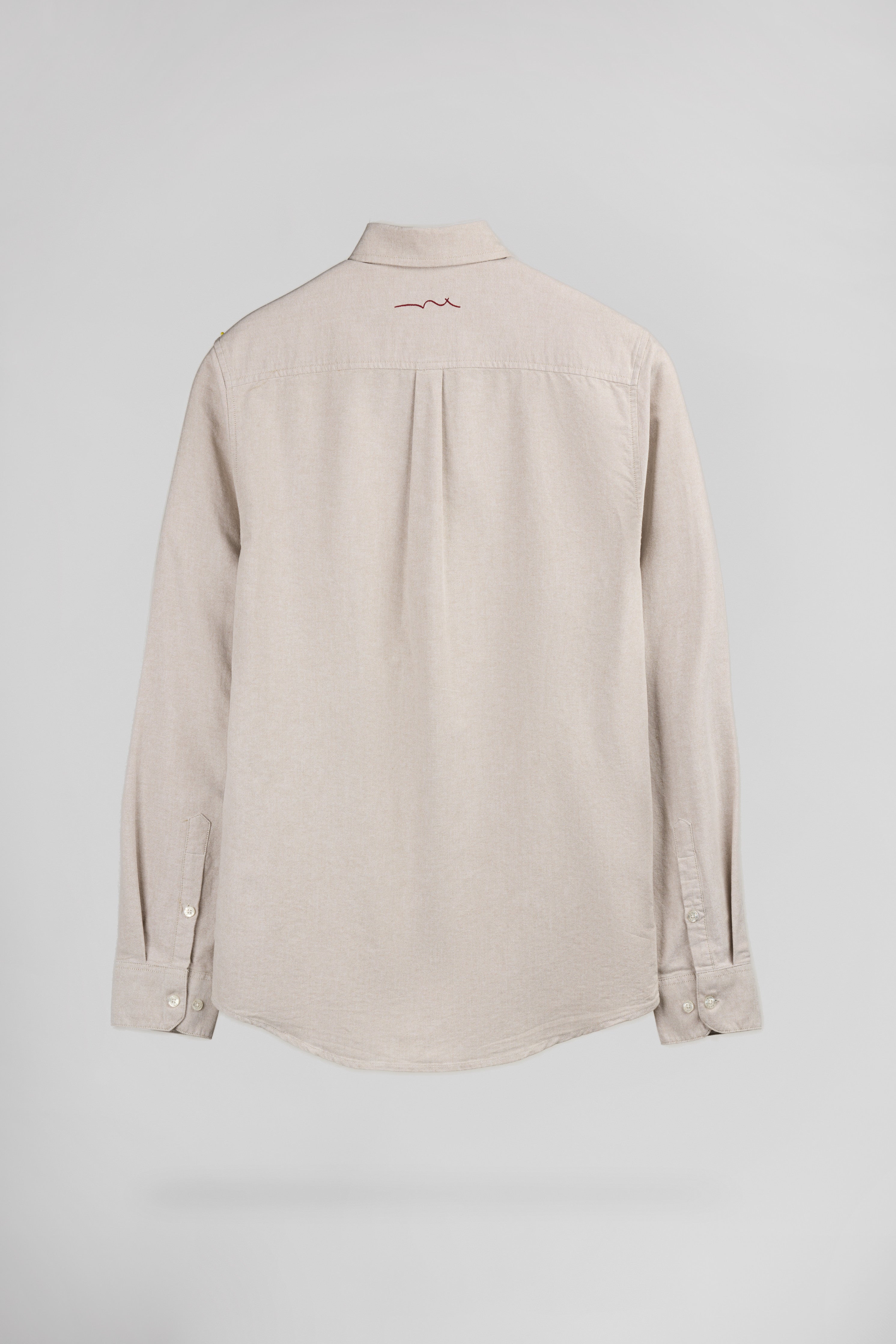 Teddy Smith C-Stan chemise oxford beige coton homme