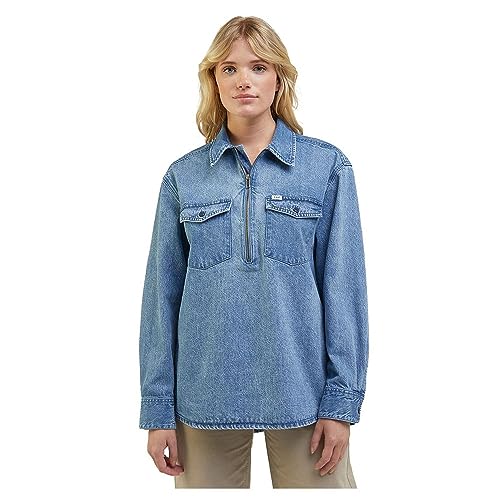 Lee Popover Blues t-shirt femme zippé M