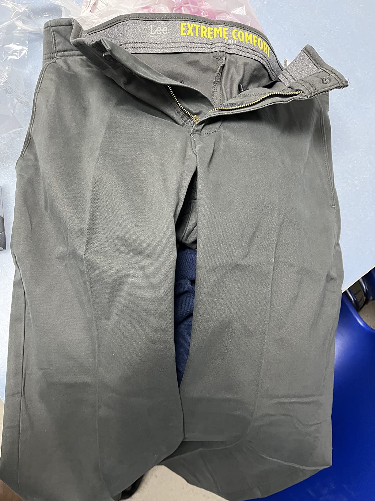 Lee Slim pantalon chino homme bleu marine coupe slim